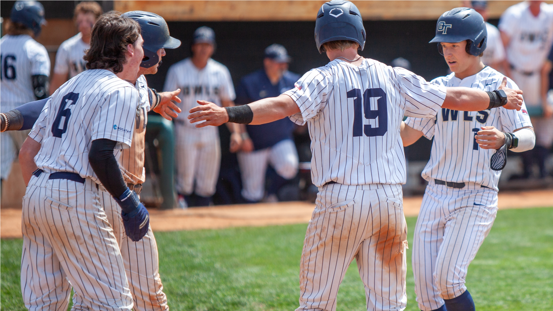 Celebration after Home Run by OIT players