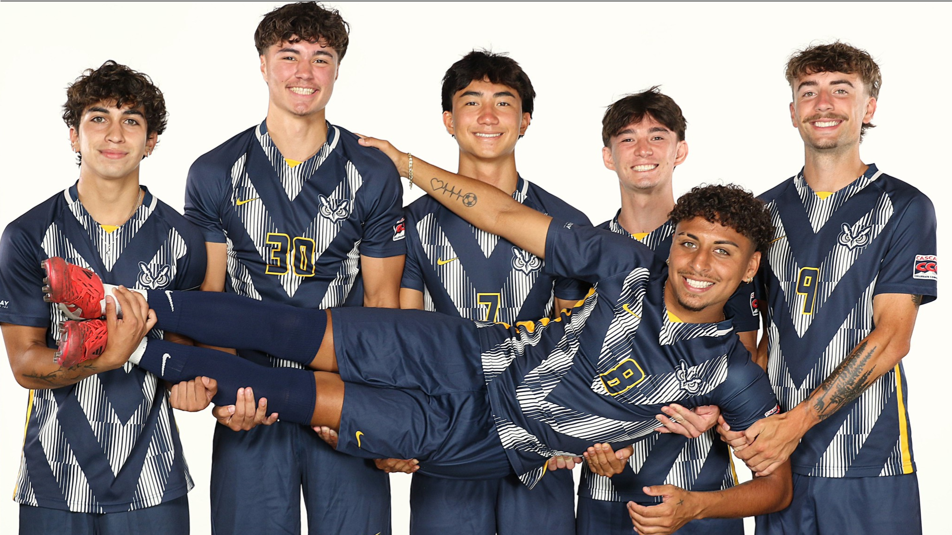 Posed Image of OIT soccer midfielders