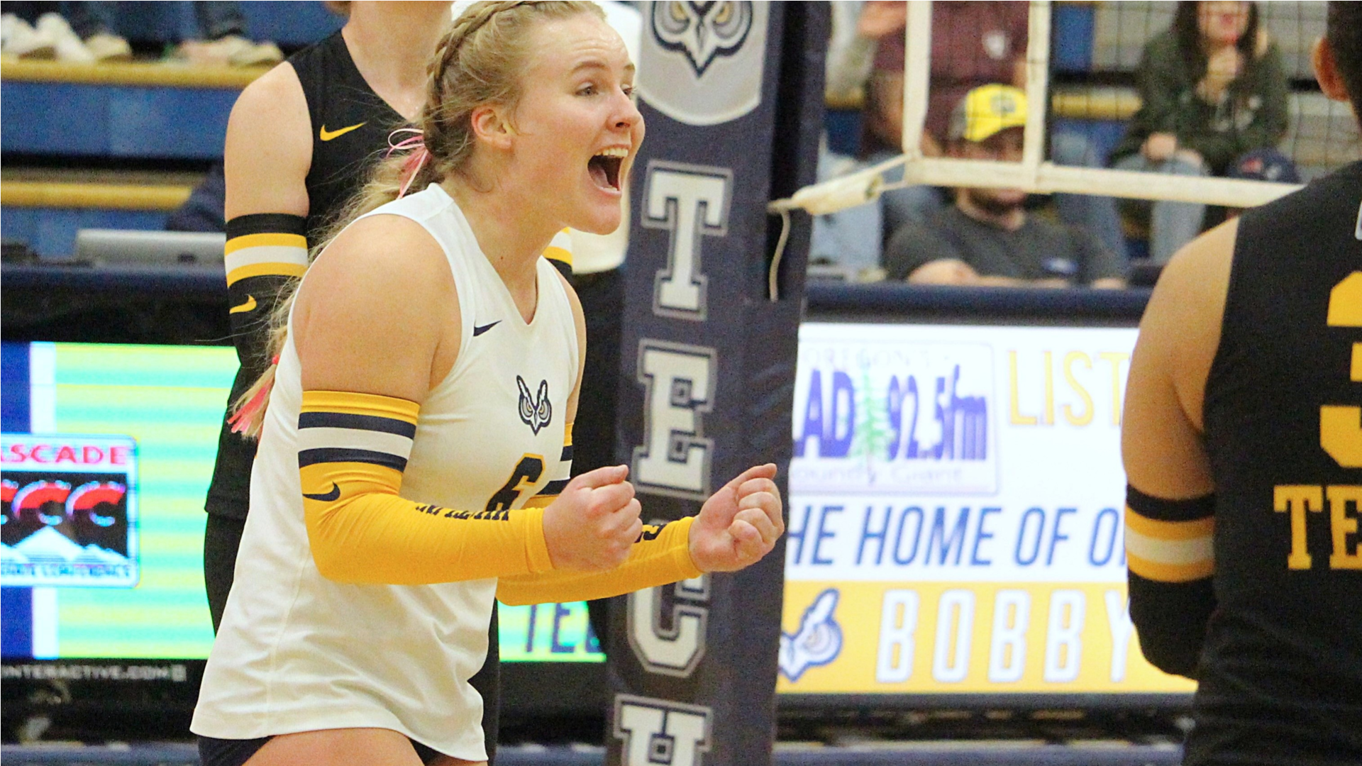 Kaley Whalen celebrating