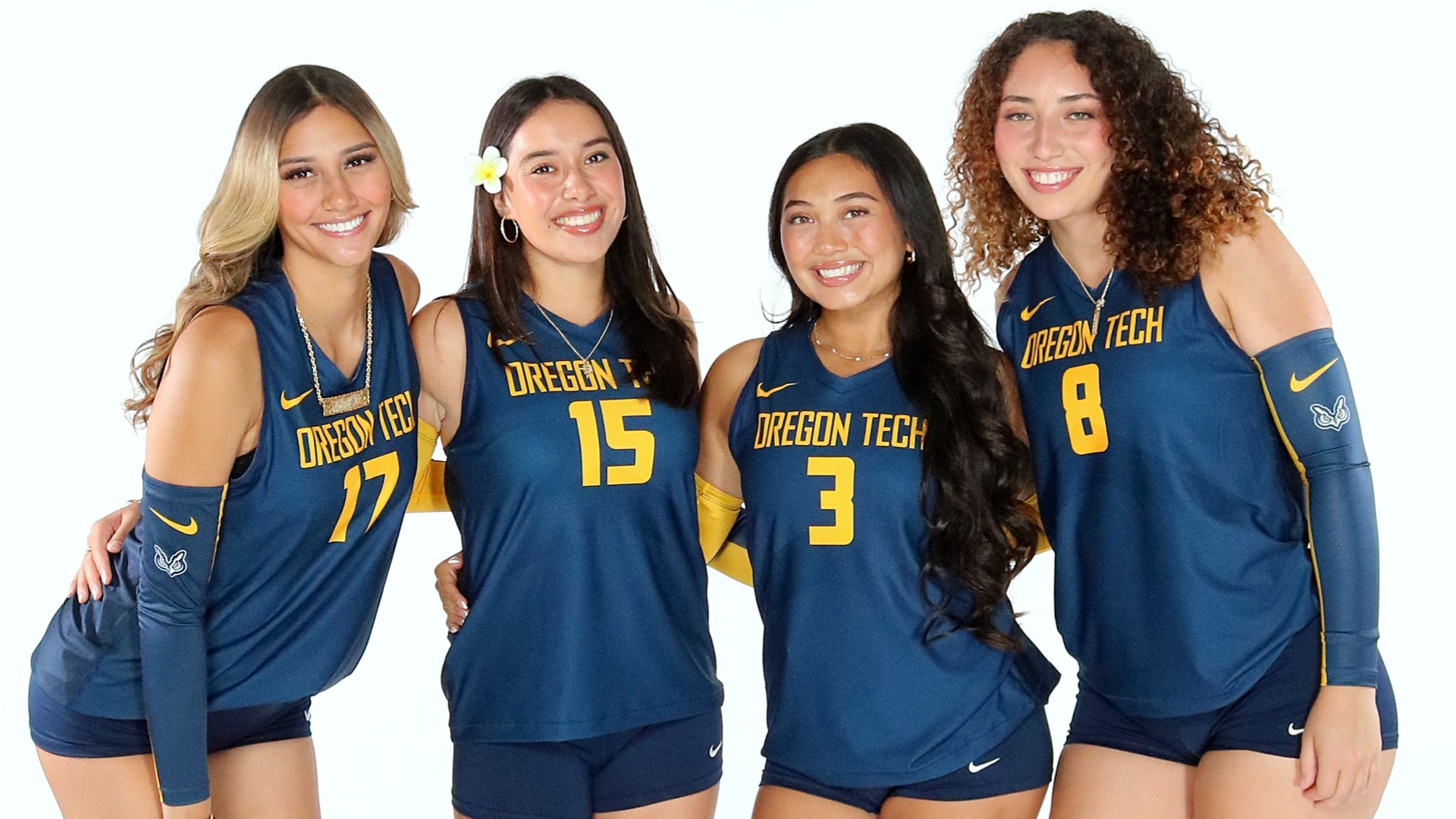 Photo of four Players from Hawaii on OIT VB