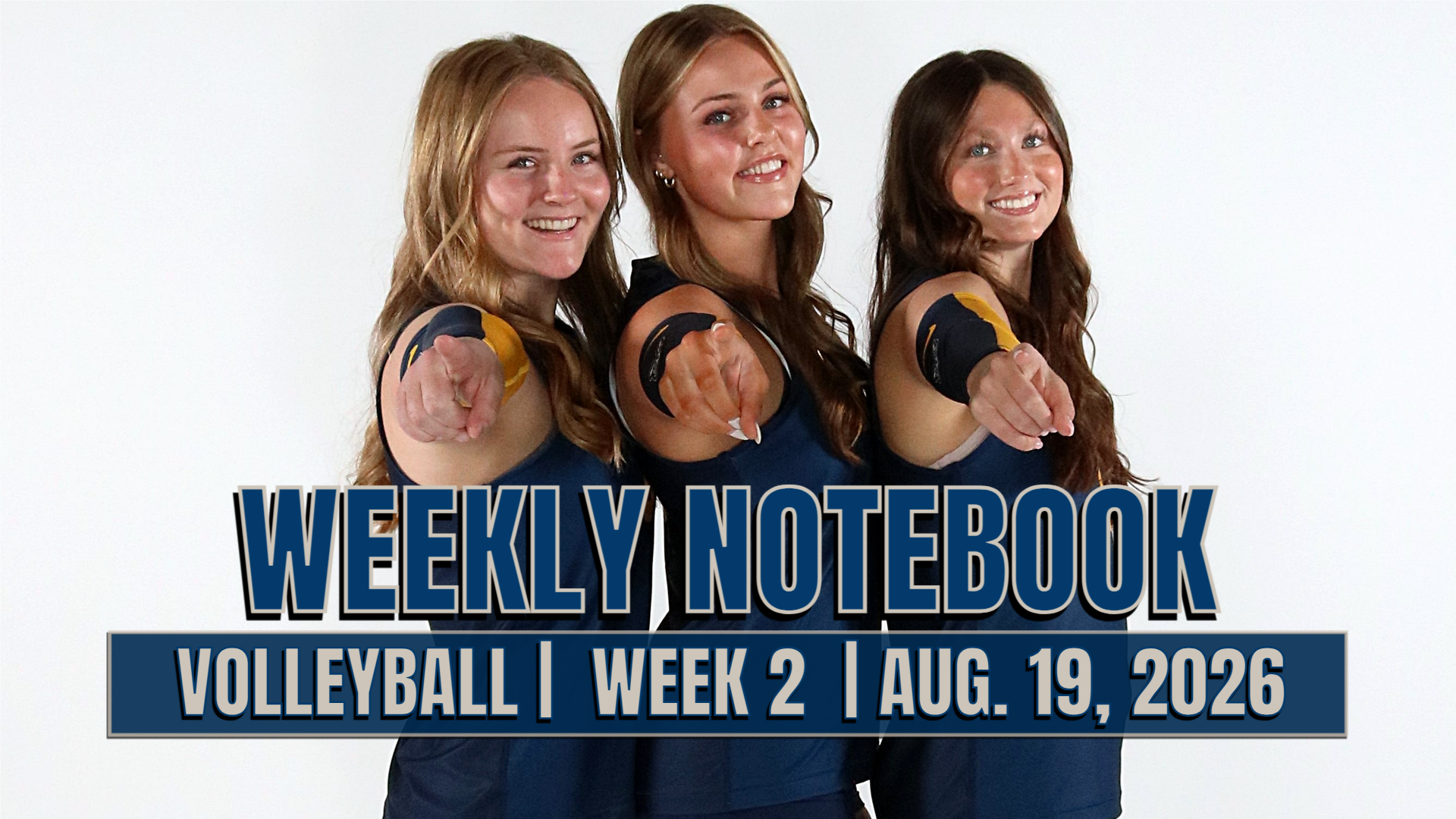 three players pointing / Weekly Notes and wrestler
