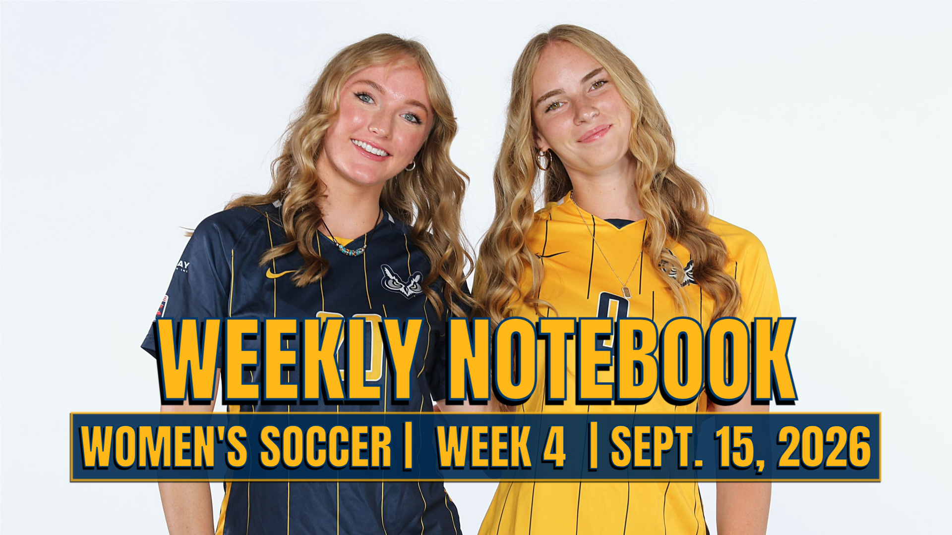 Women's Soccer Notebook Week 4