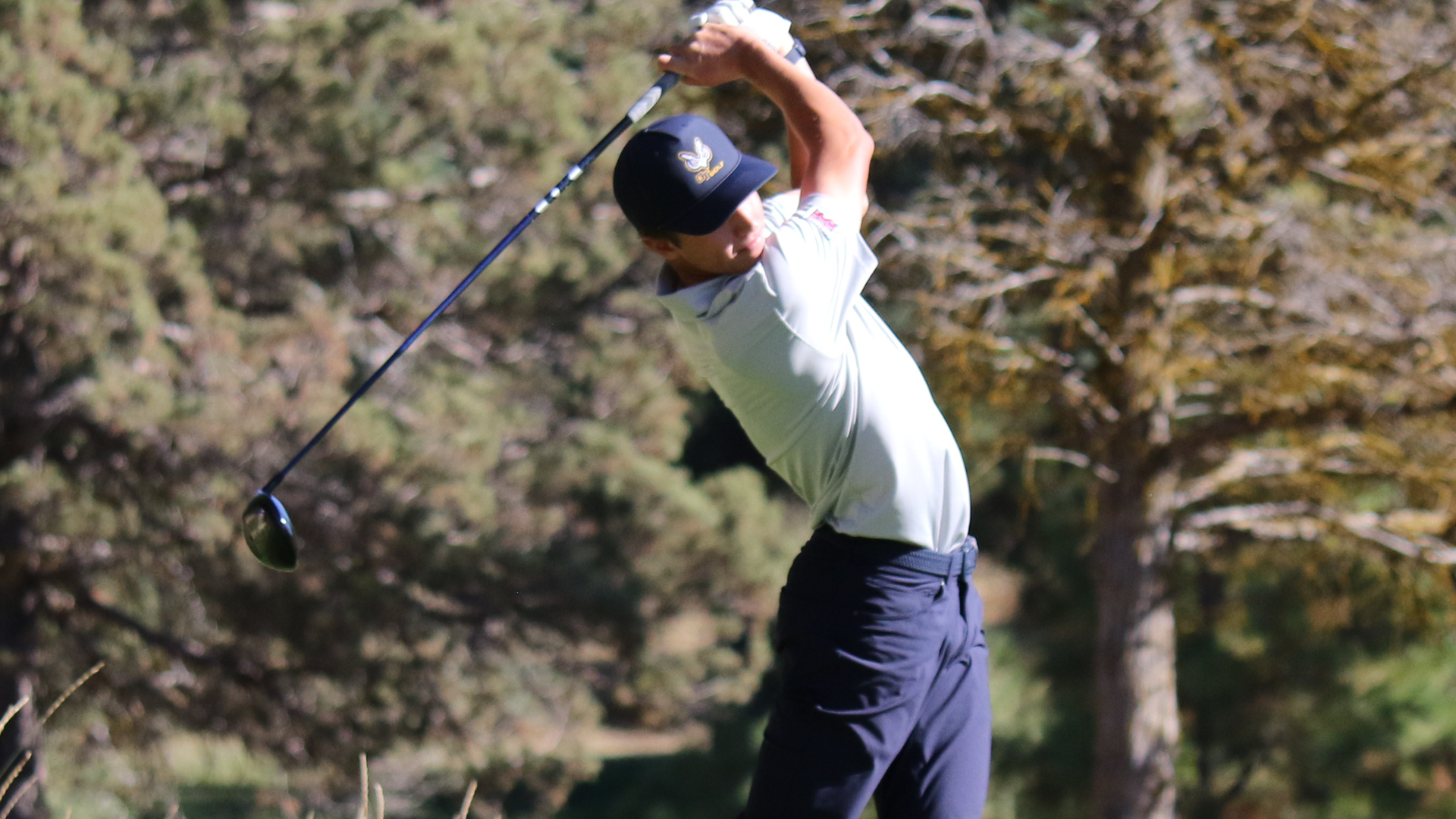 Golfer Swinging a club