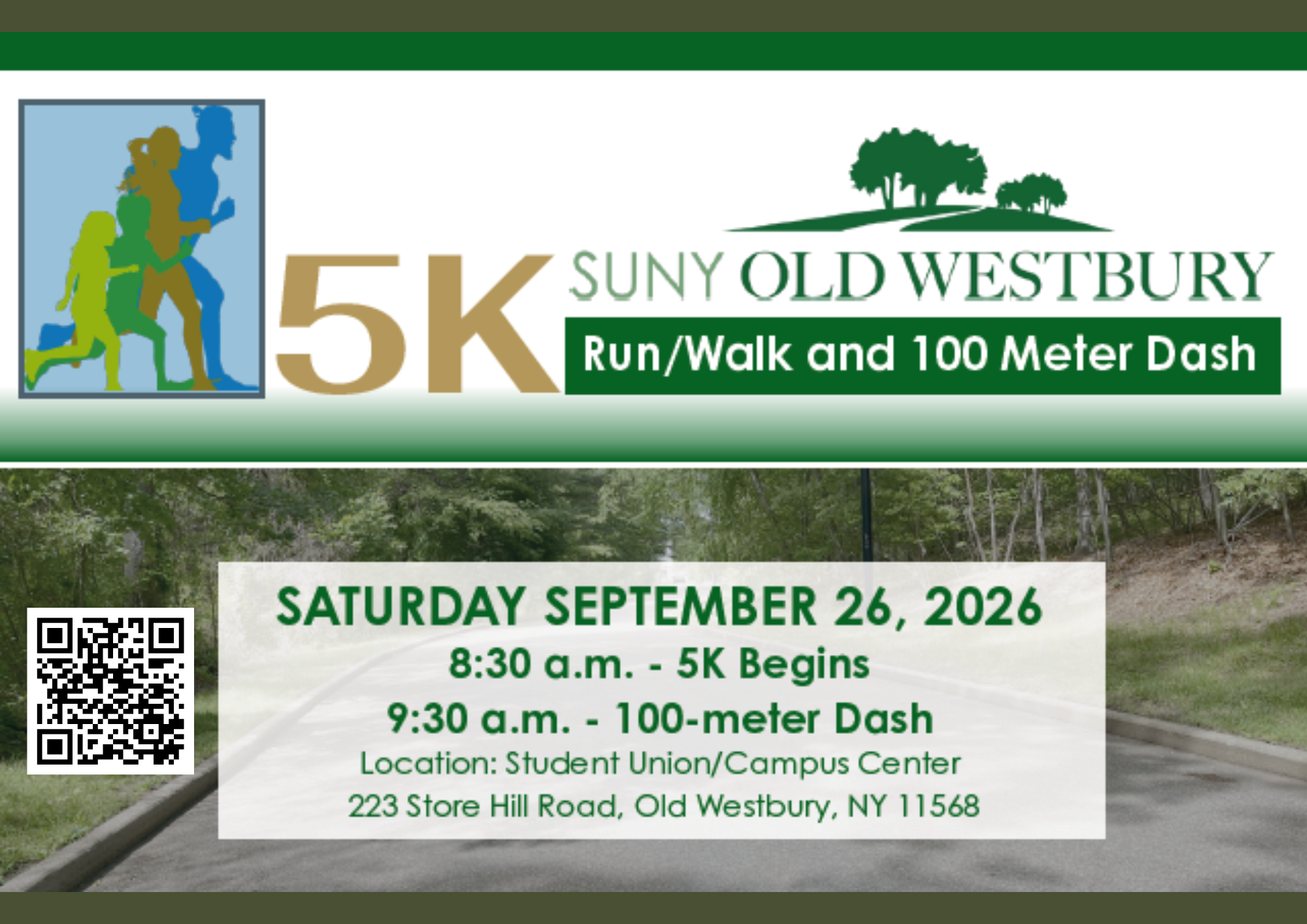 SUNY Old Westbury Inaugural 5k Run/Walk and 100-Meter Dash