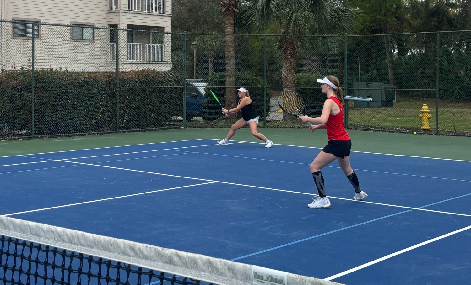Haley Peck and Taylor Plue competing in Hilton Head for Spring Break