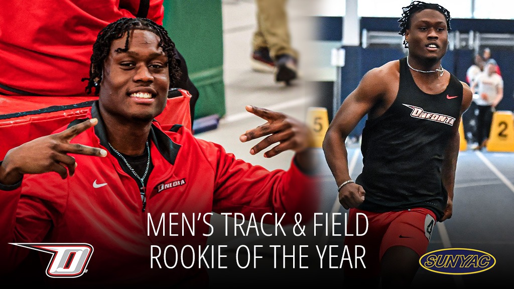 Oneonta men's track & field student-athlete Kejhaune Lester named SUNYAC Men's Track & Field Rookie of the Year