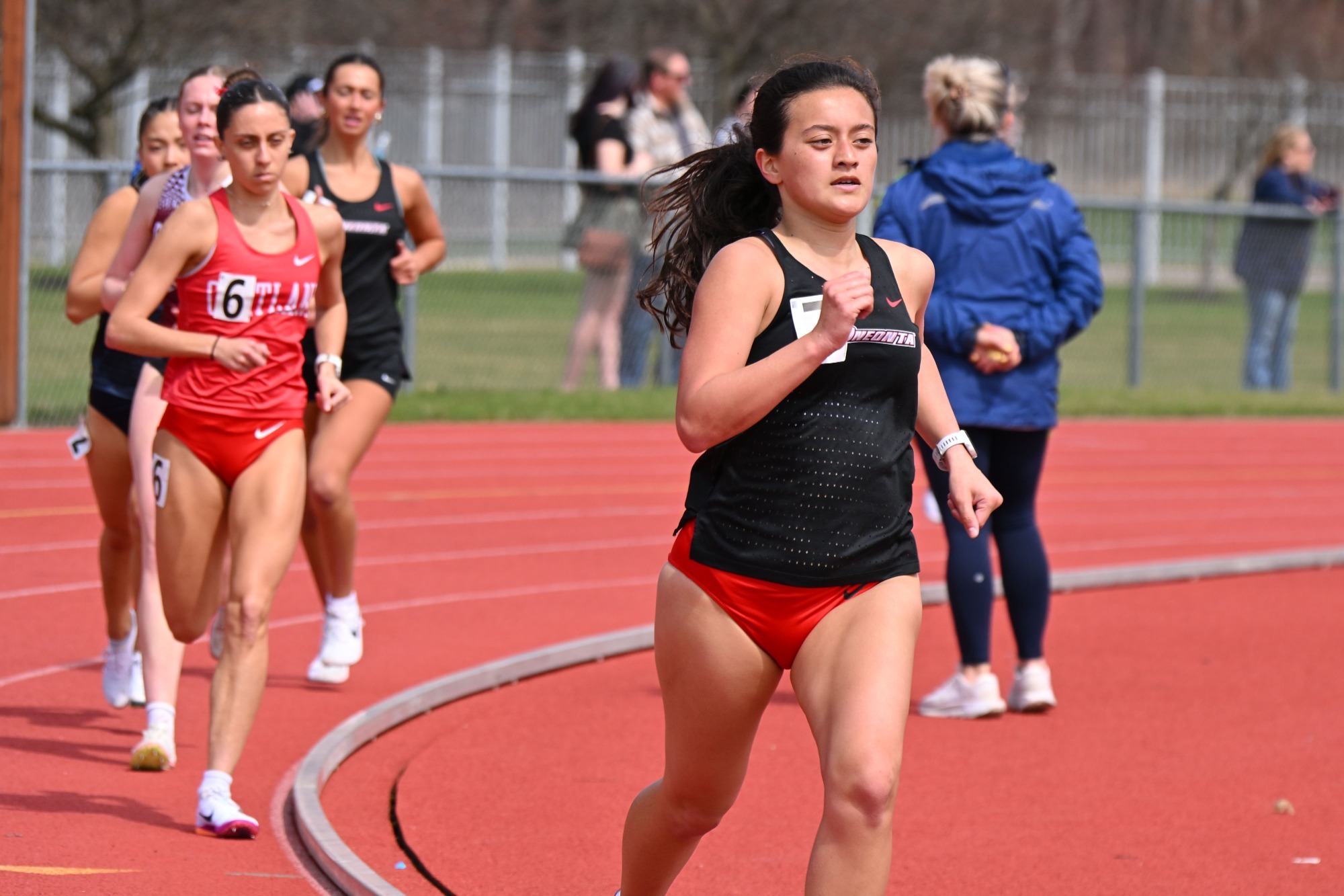 Summer Sayaves coming around the bend in the 1500 at the Cortland Red Dragon Open