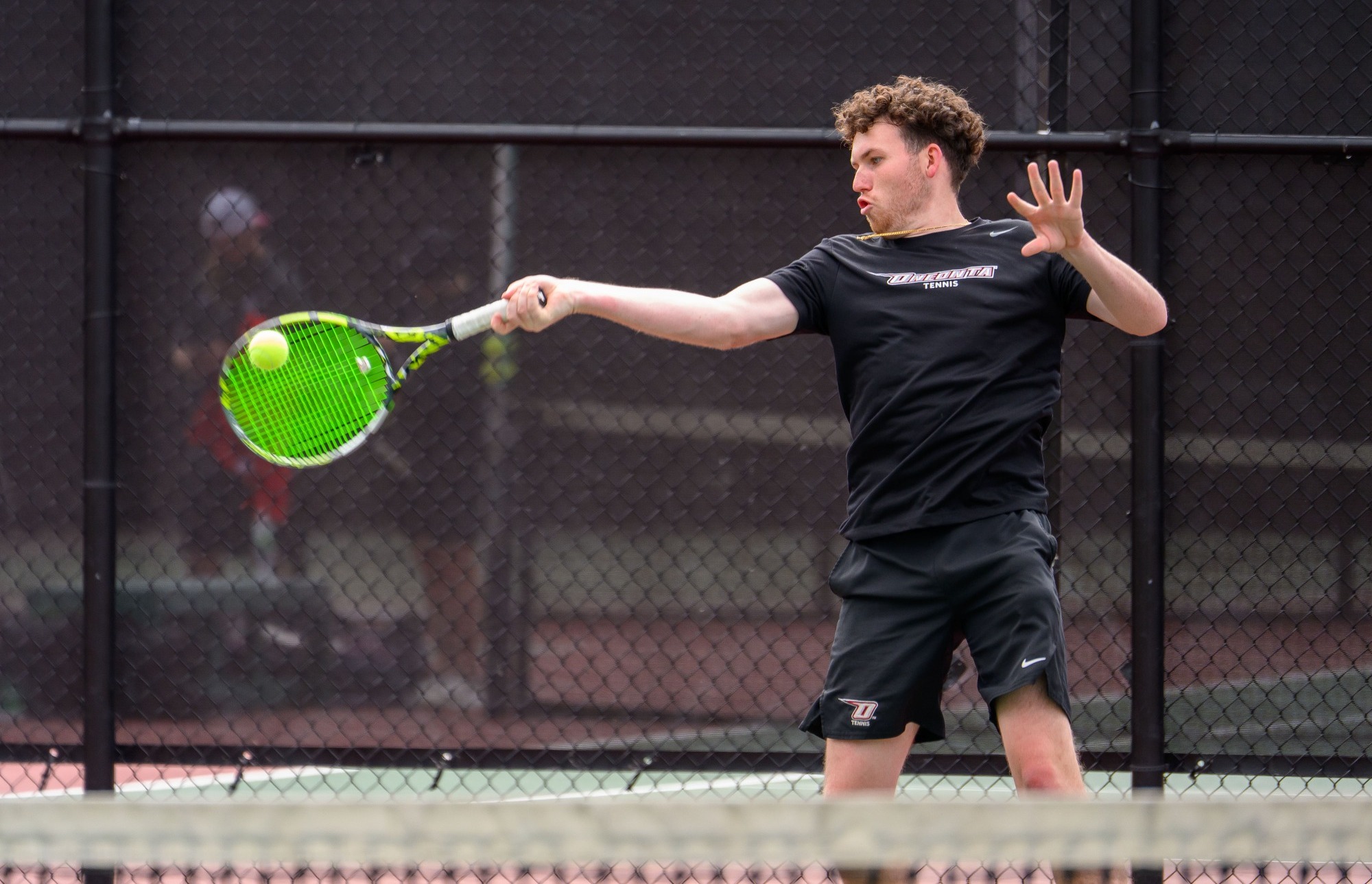 William Schmid returns shot against Farmingdale