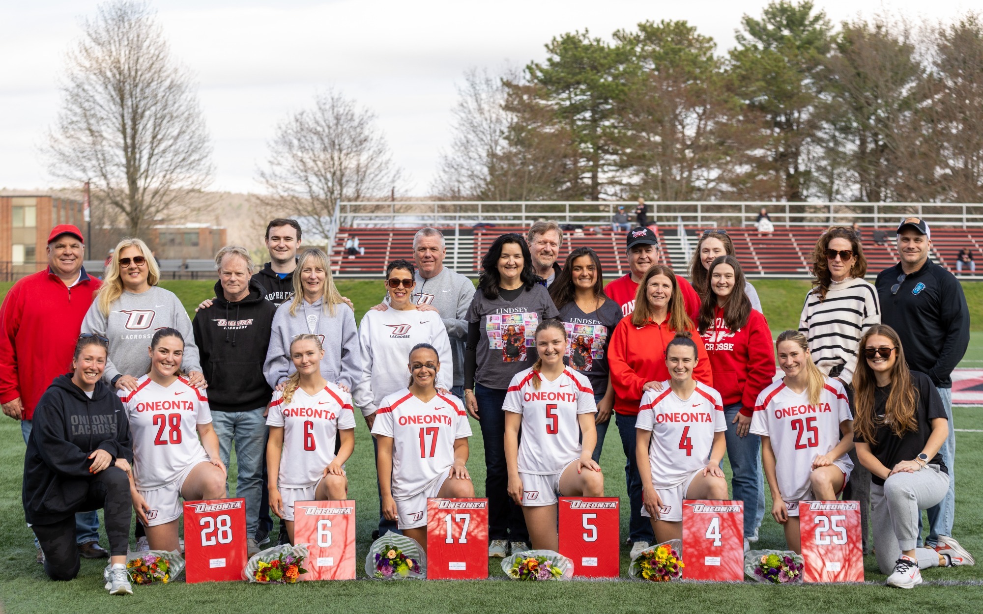 The Oneonta Women's Lacrosse seniors for 2026