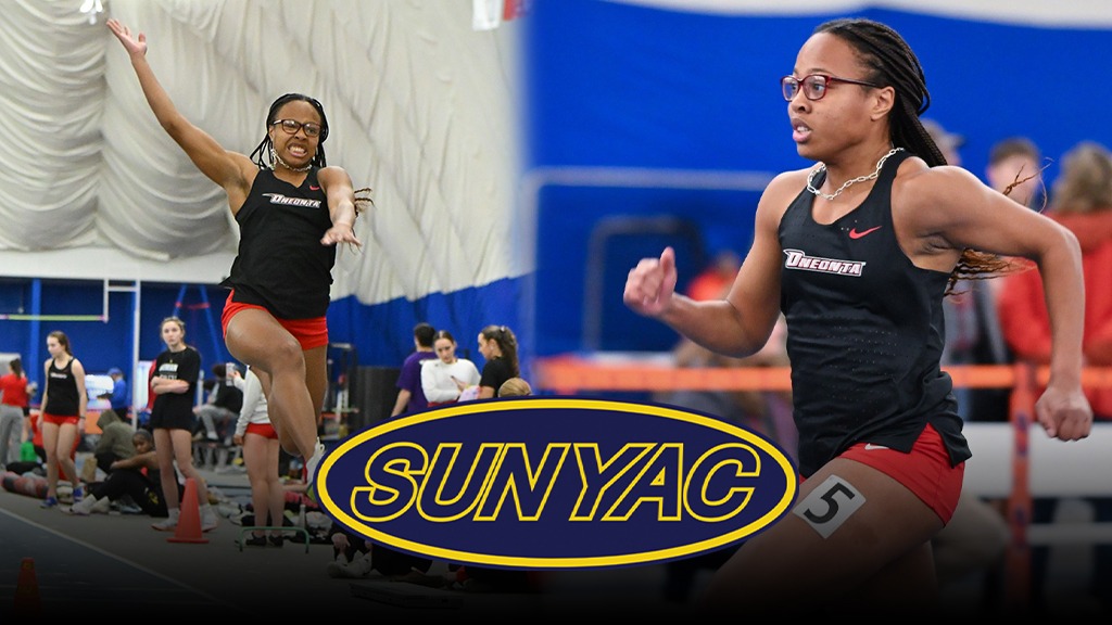 Graphic of Nicolette DuBose competing in the long jump and sprint event
