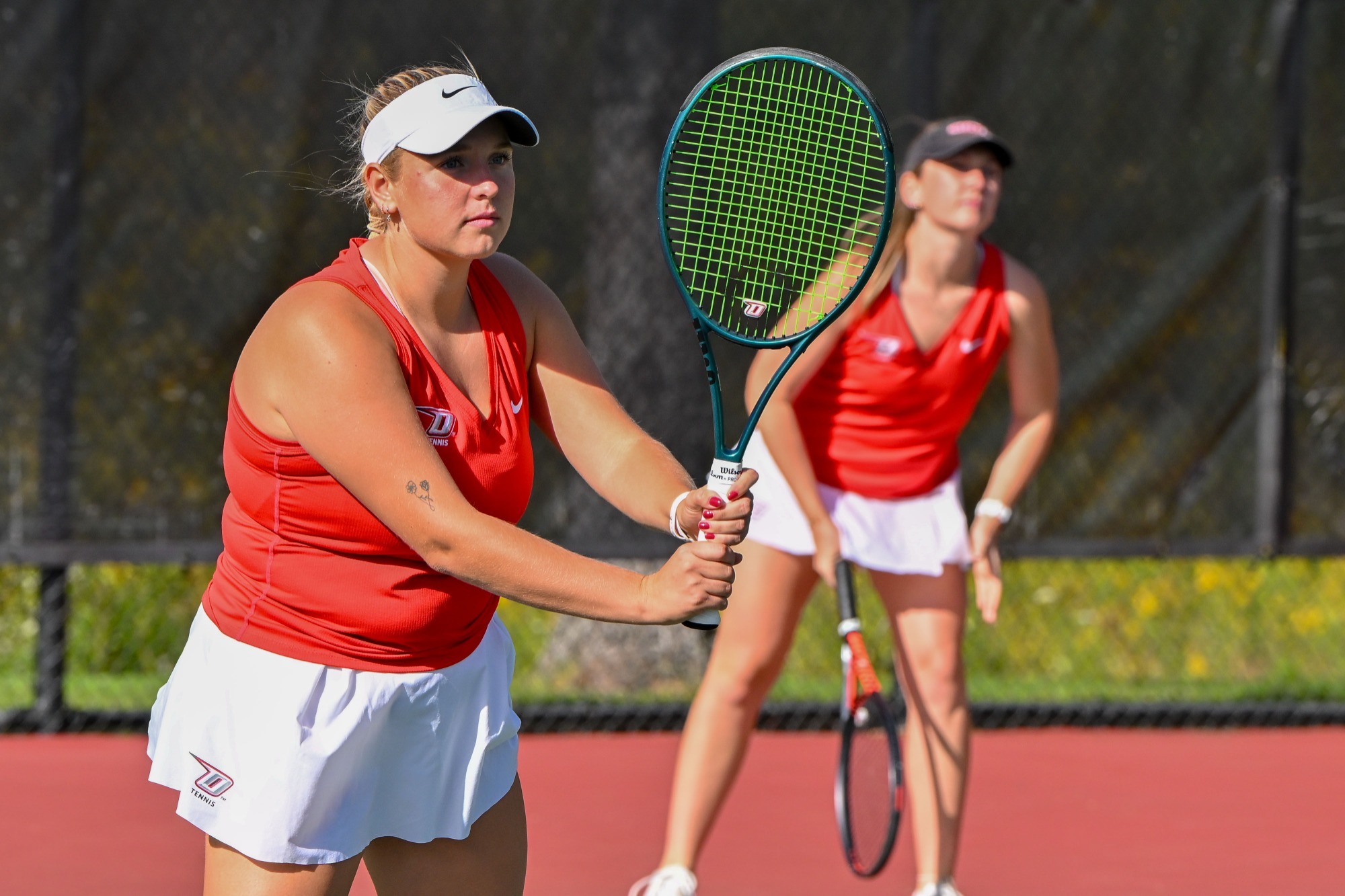 Haley Peck gets ready to defend against Sage 