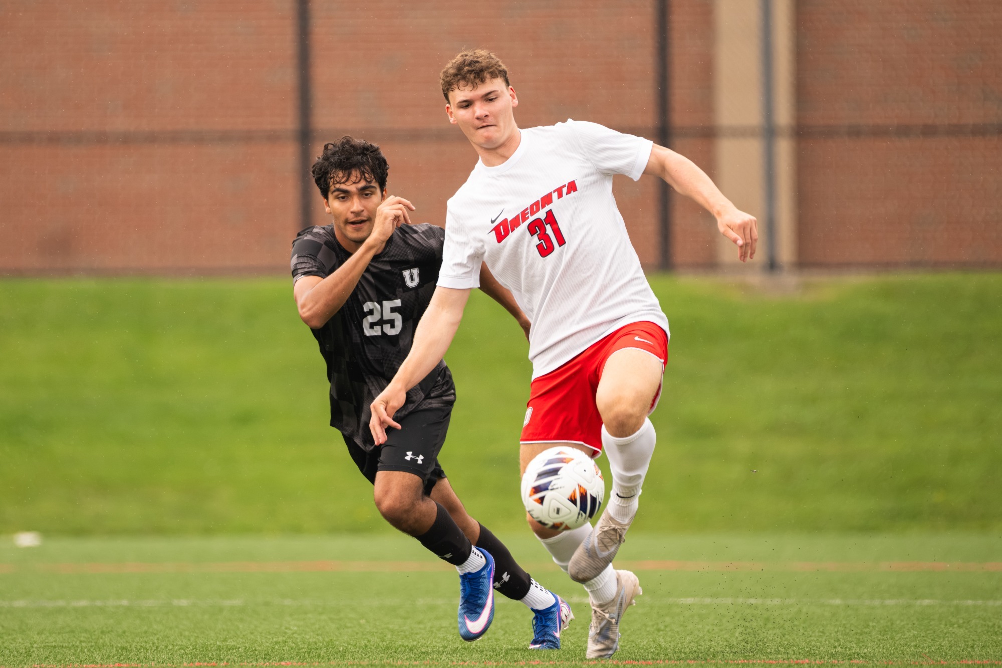 Lennon shooting the ball against Union 