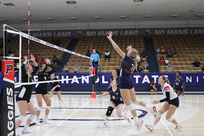 Aggie Volleyball Beat Langston University Oklahoma Panhandle State