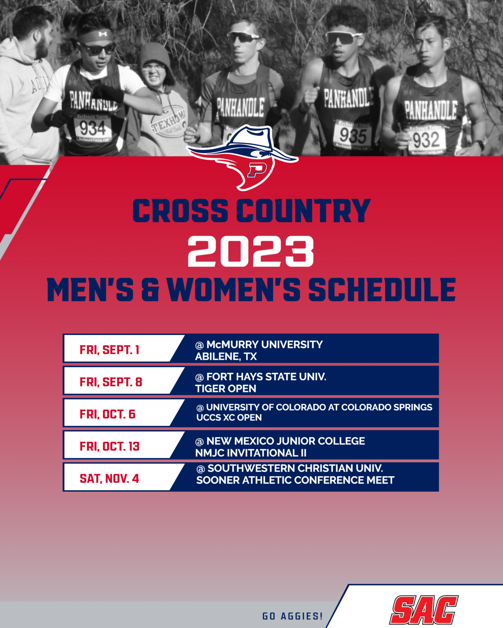OPSU Men's & Women's Cross Country Team Releases 2023 Schedule