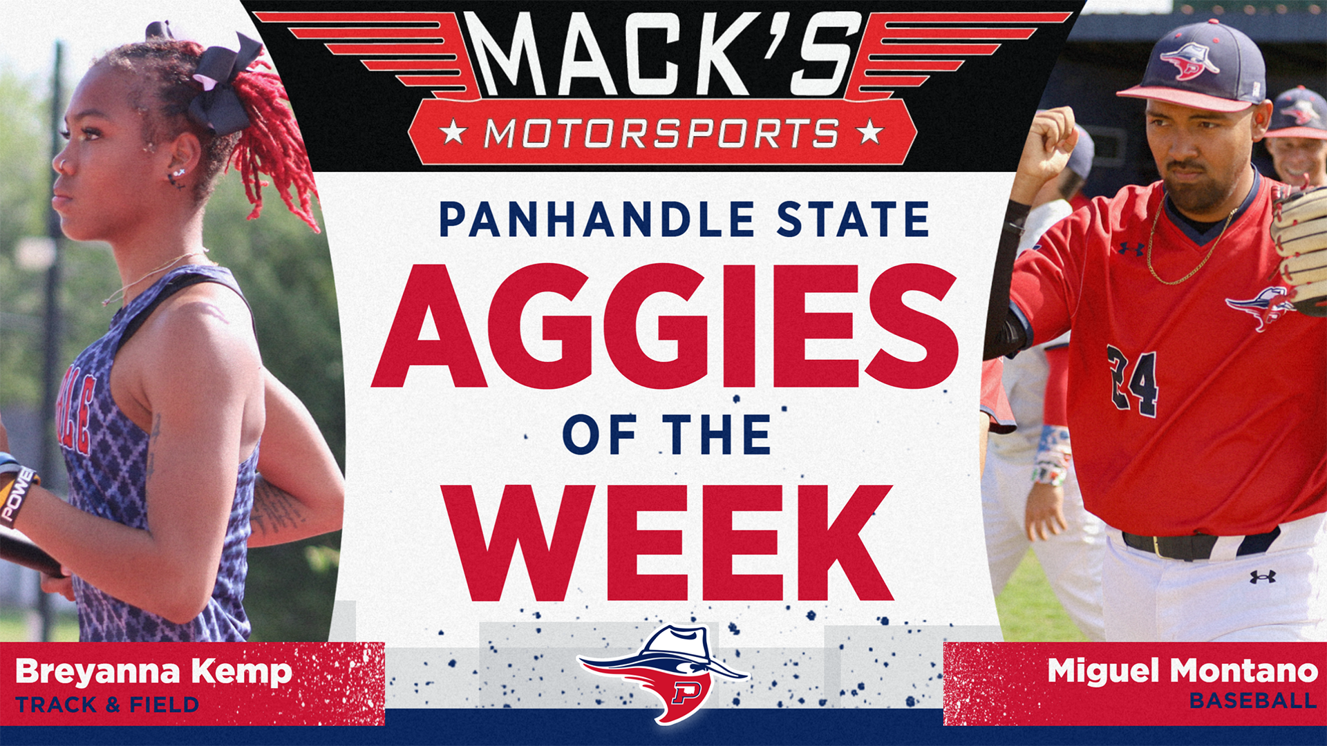 AggiesofWeek April 6-12 Kemp and Montano