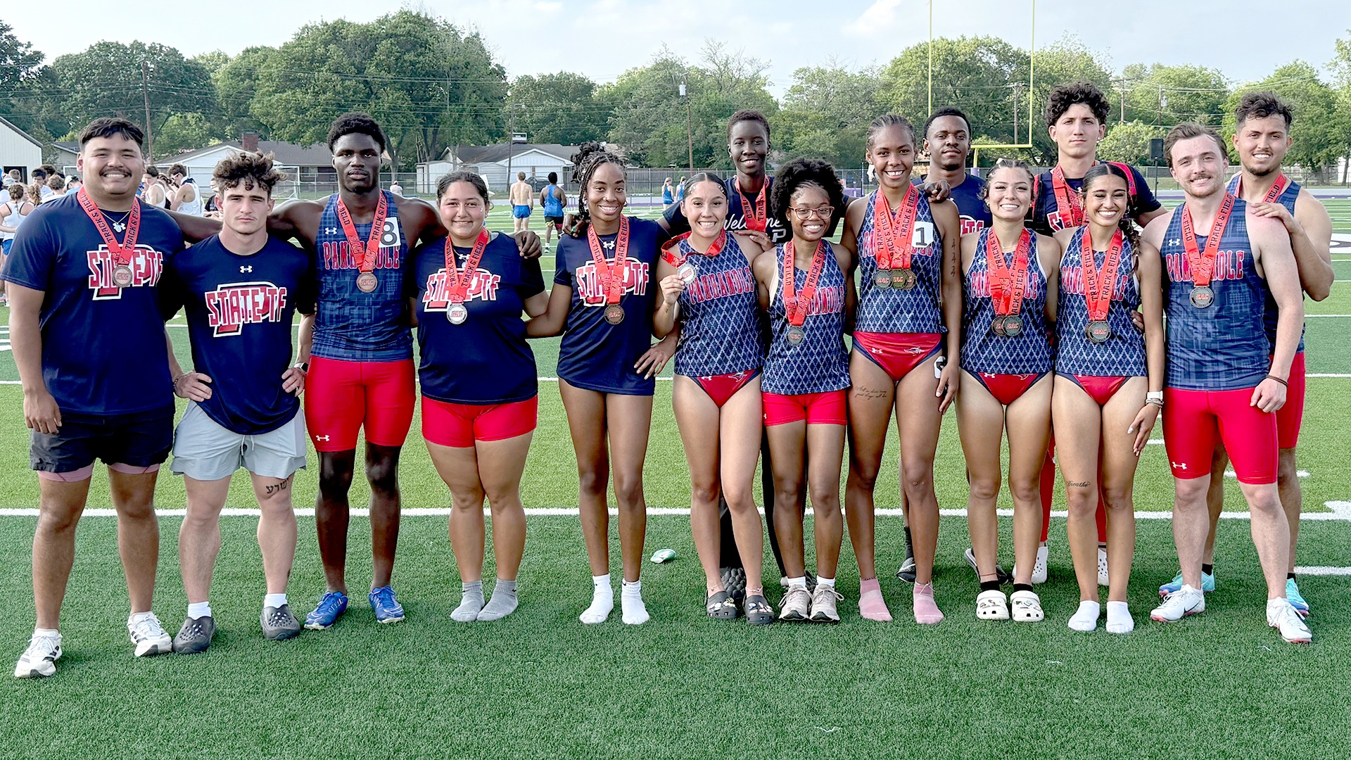 Group photo of All-SAC Track and Field Award Winners