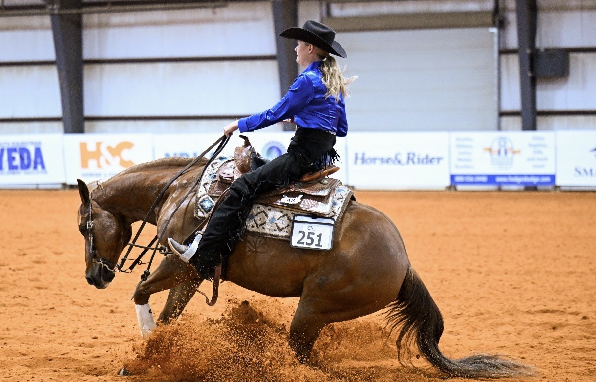 Johnson Rides a Horse at a show