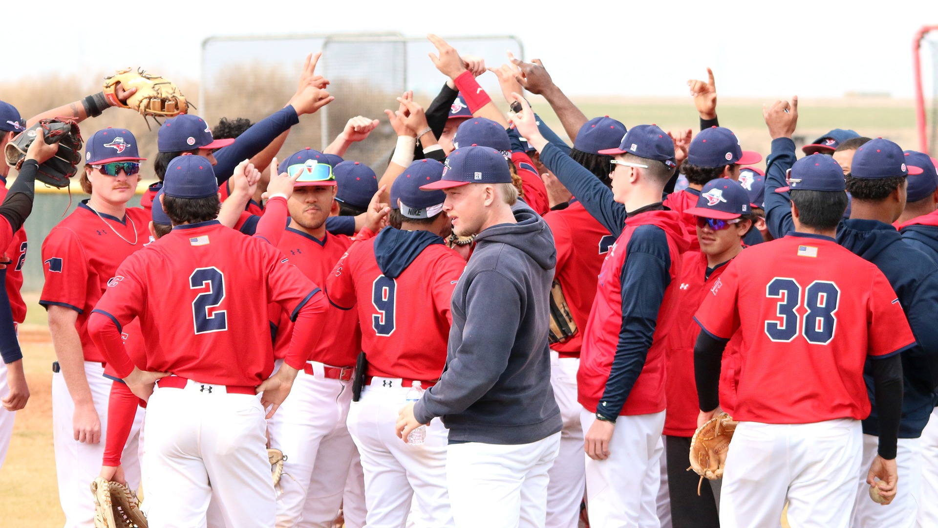 Baseball Team Huddle