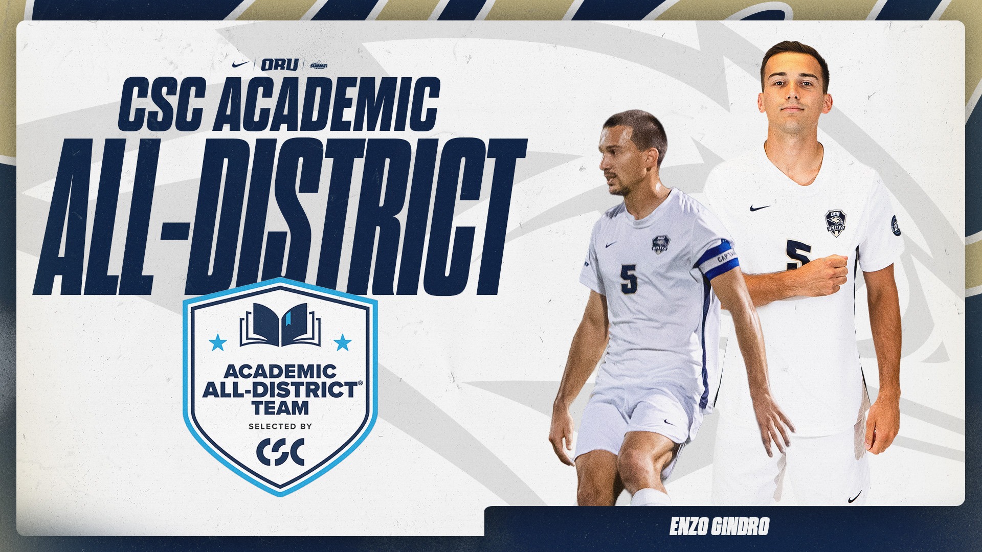 Enzo Gindro CSC Academic All-District Team