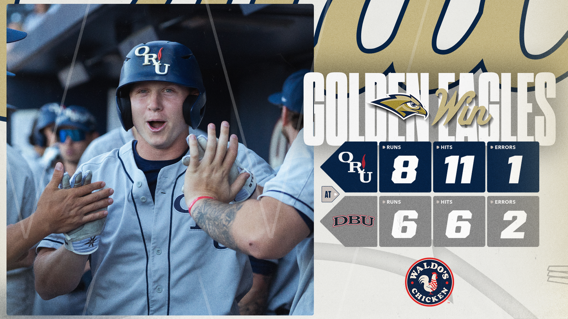 ORU Baseball Win at DBU 2026