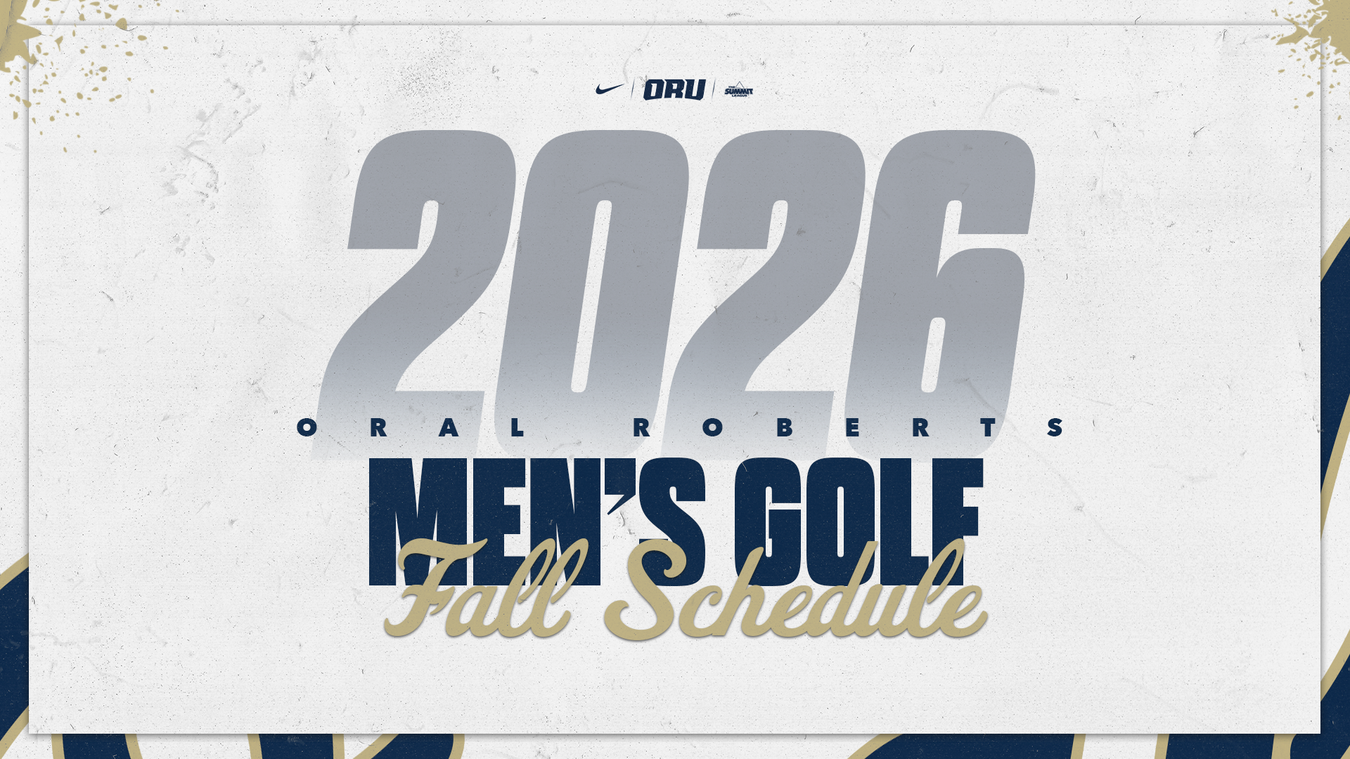 2026 Men's Golf Fall Schedule
