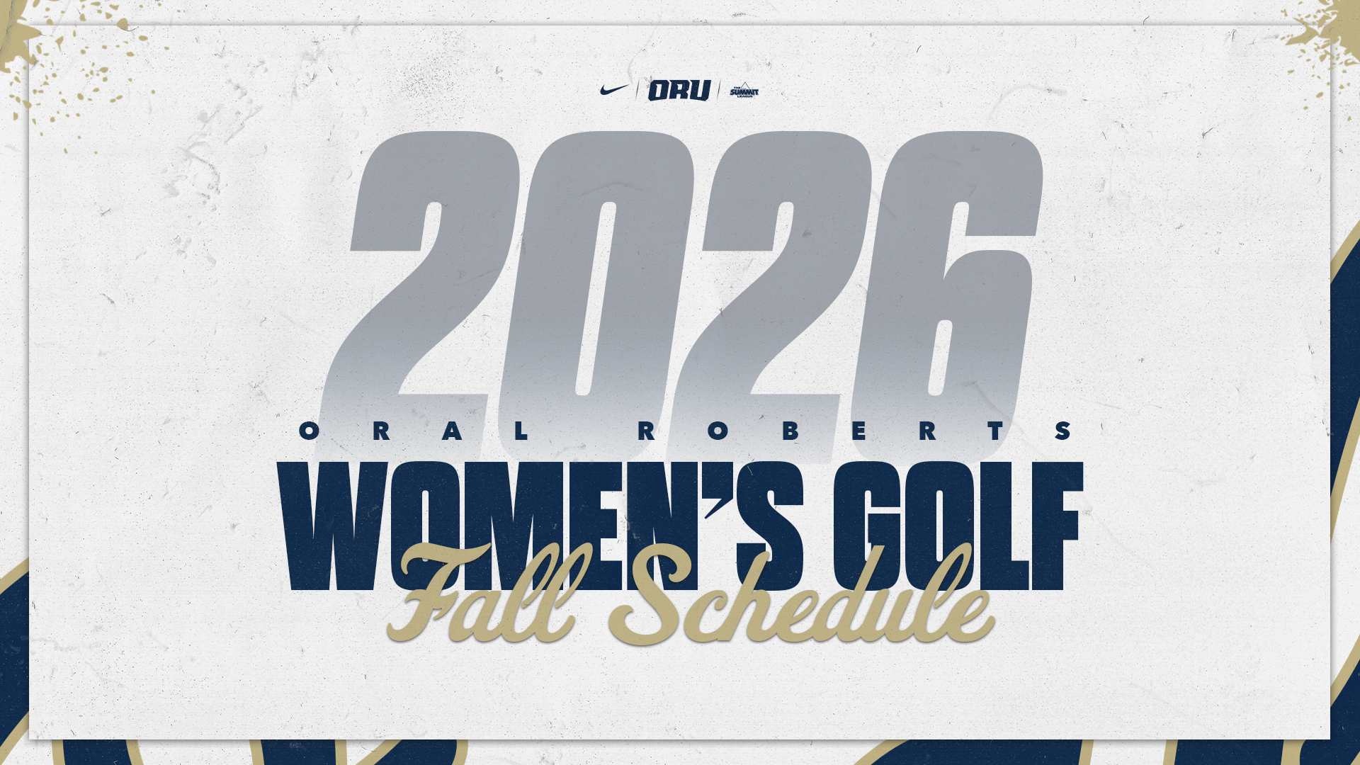 2026 Women's Golf Schedule