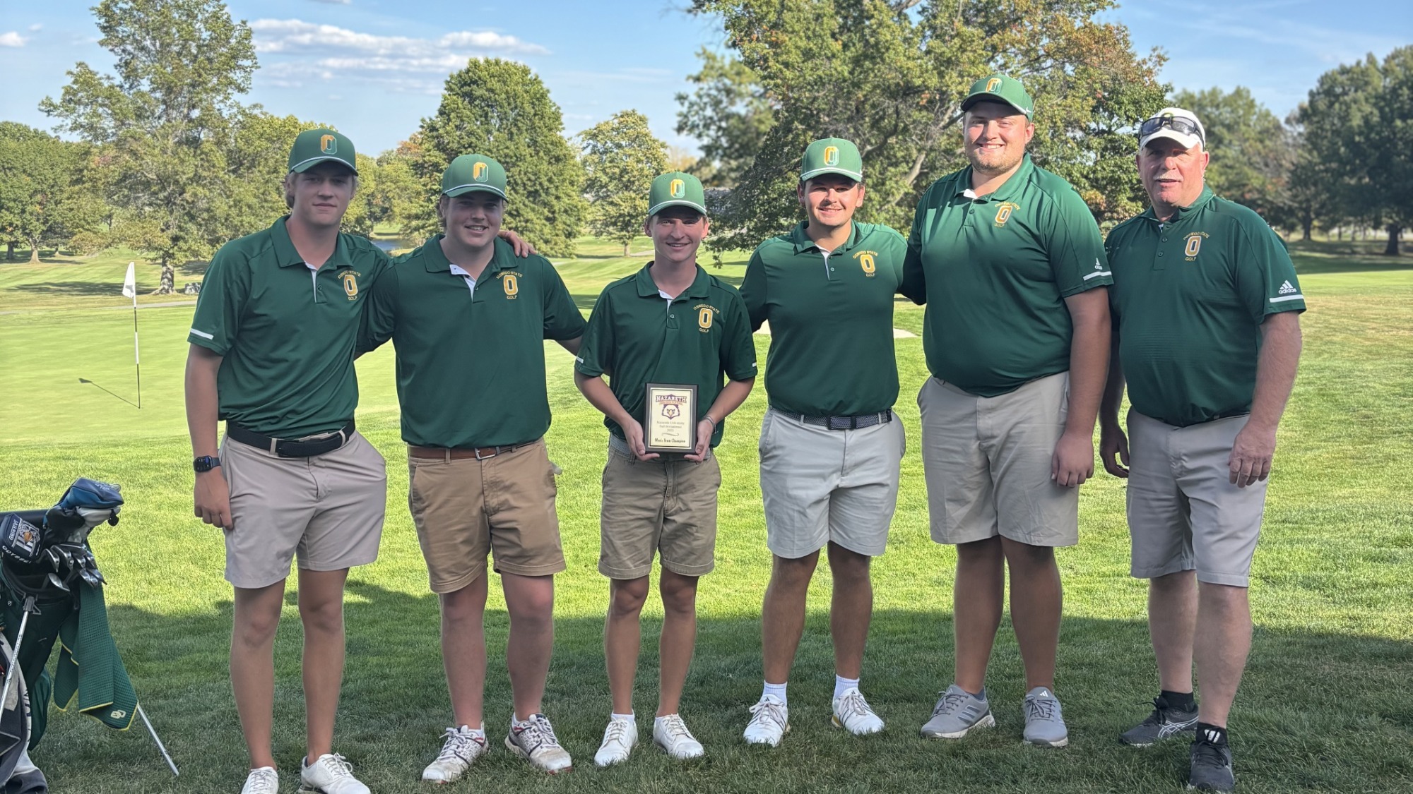Mens golf winning the nazareth fall invite