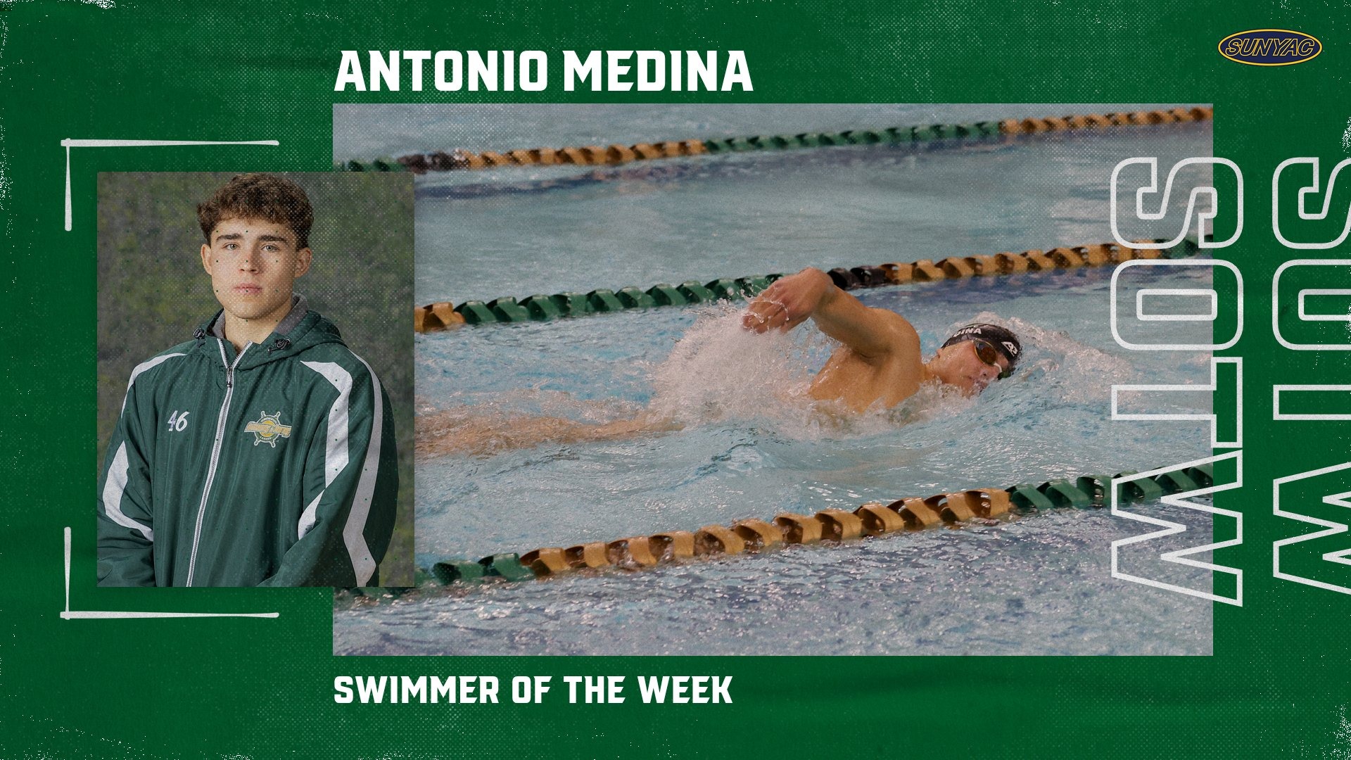 Antonio Medina swimmer of the week
