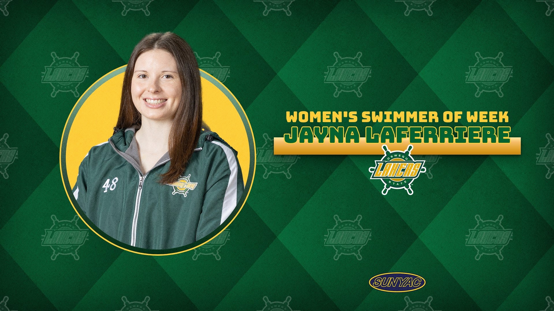 Jayna Laferrier named SUNYAC swimmer of the week