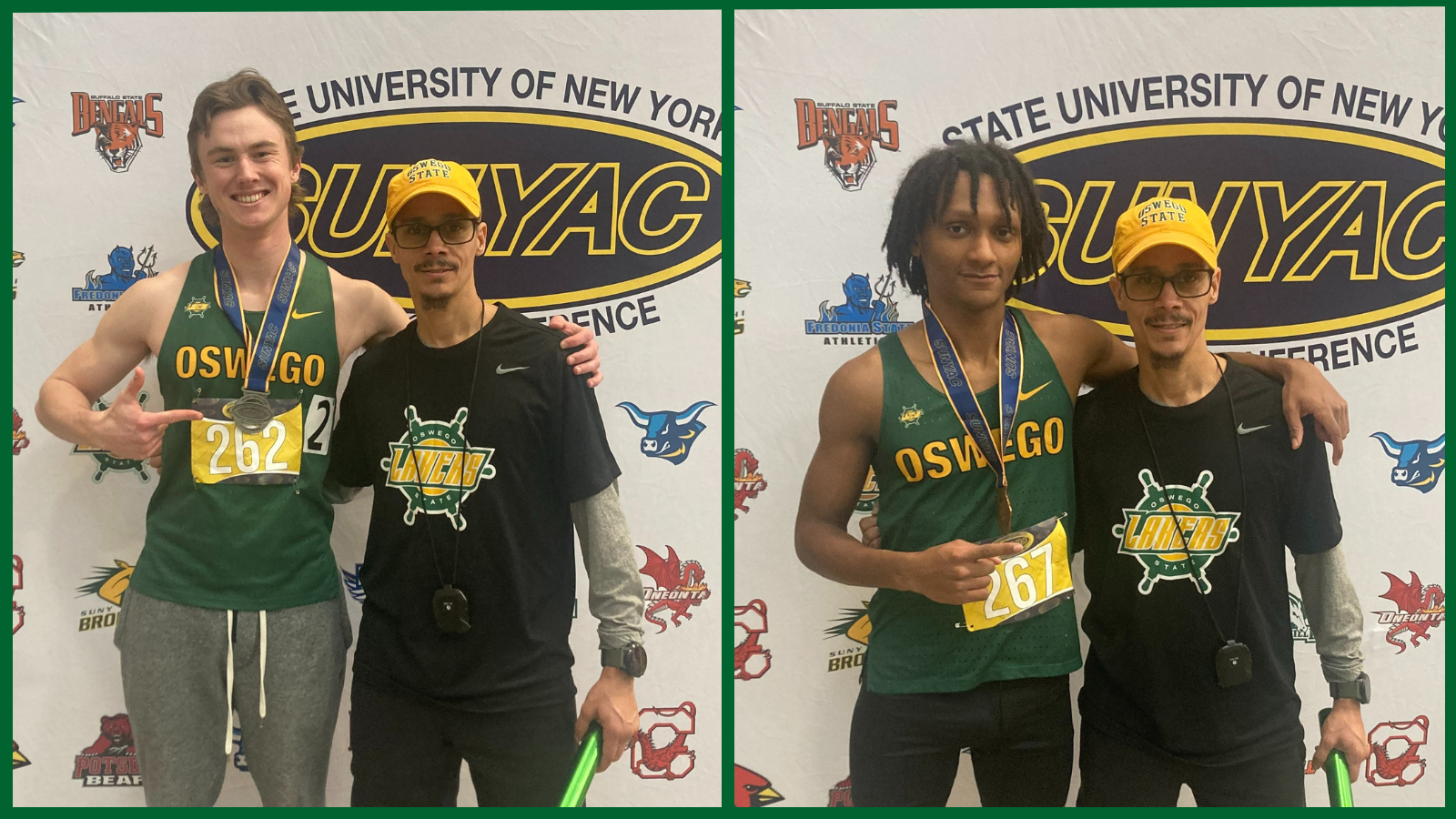 Coach Juan with bronze and silver winners