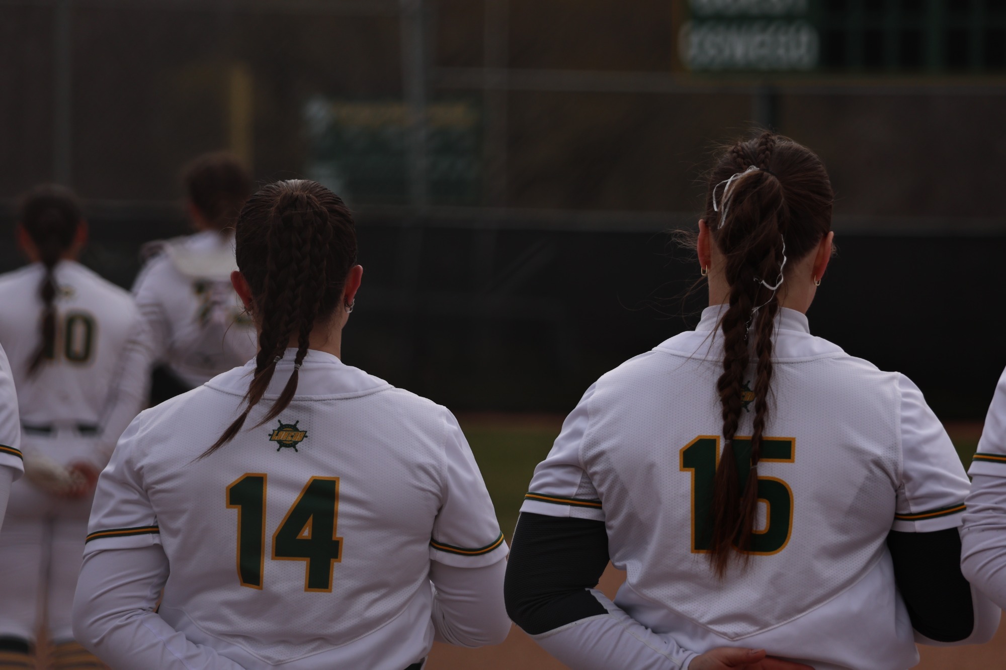 Chelsea Sellars #15 Standing for National Anthem
