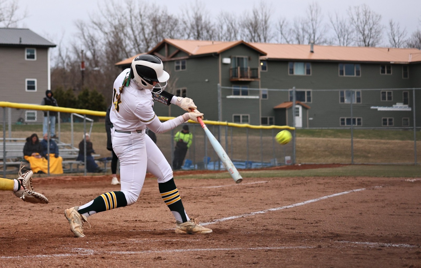 Lillian haggerty batting for the Lakers 