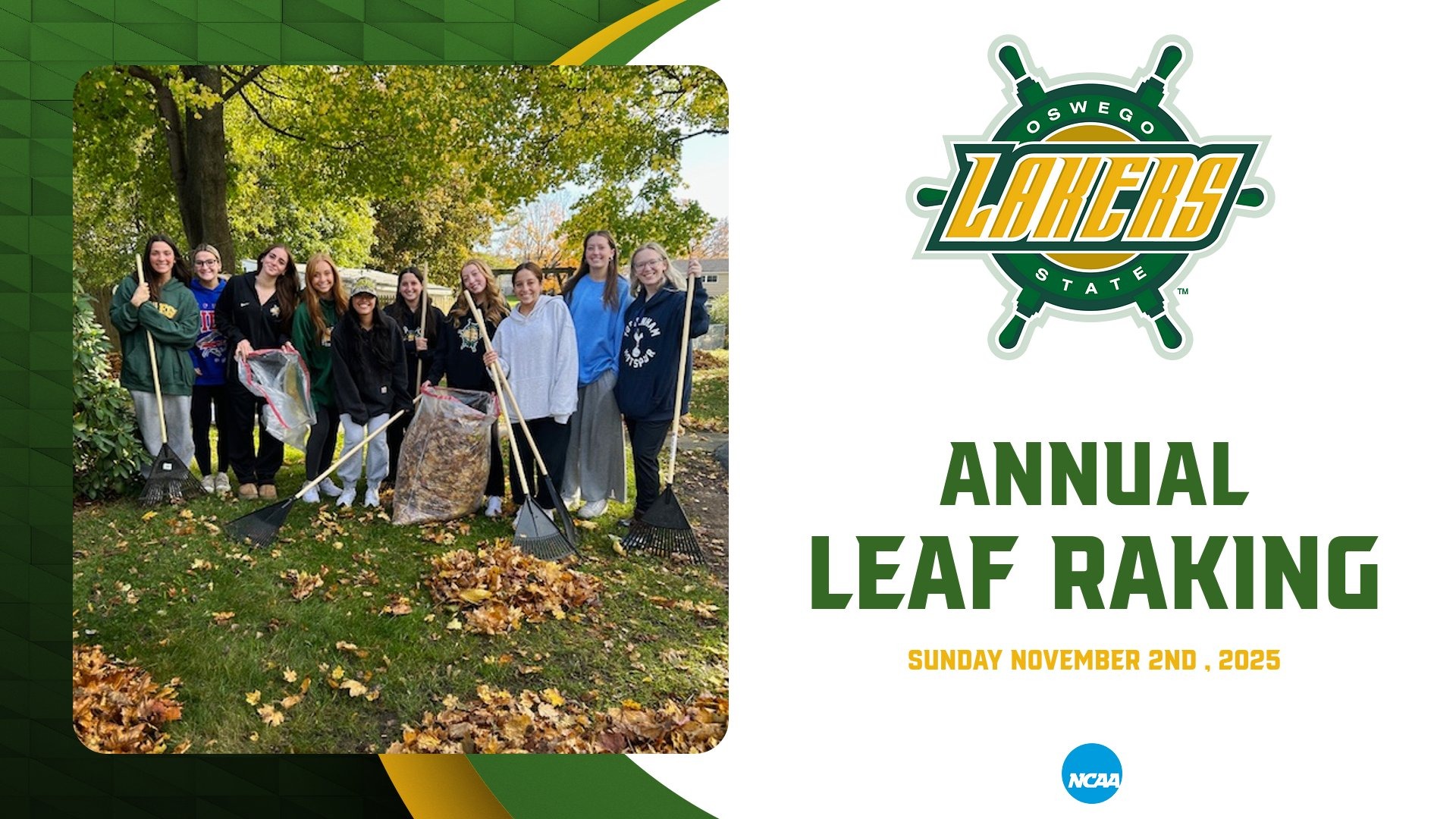 Lakers annual leaf raking announced