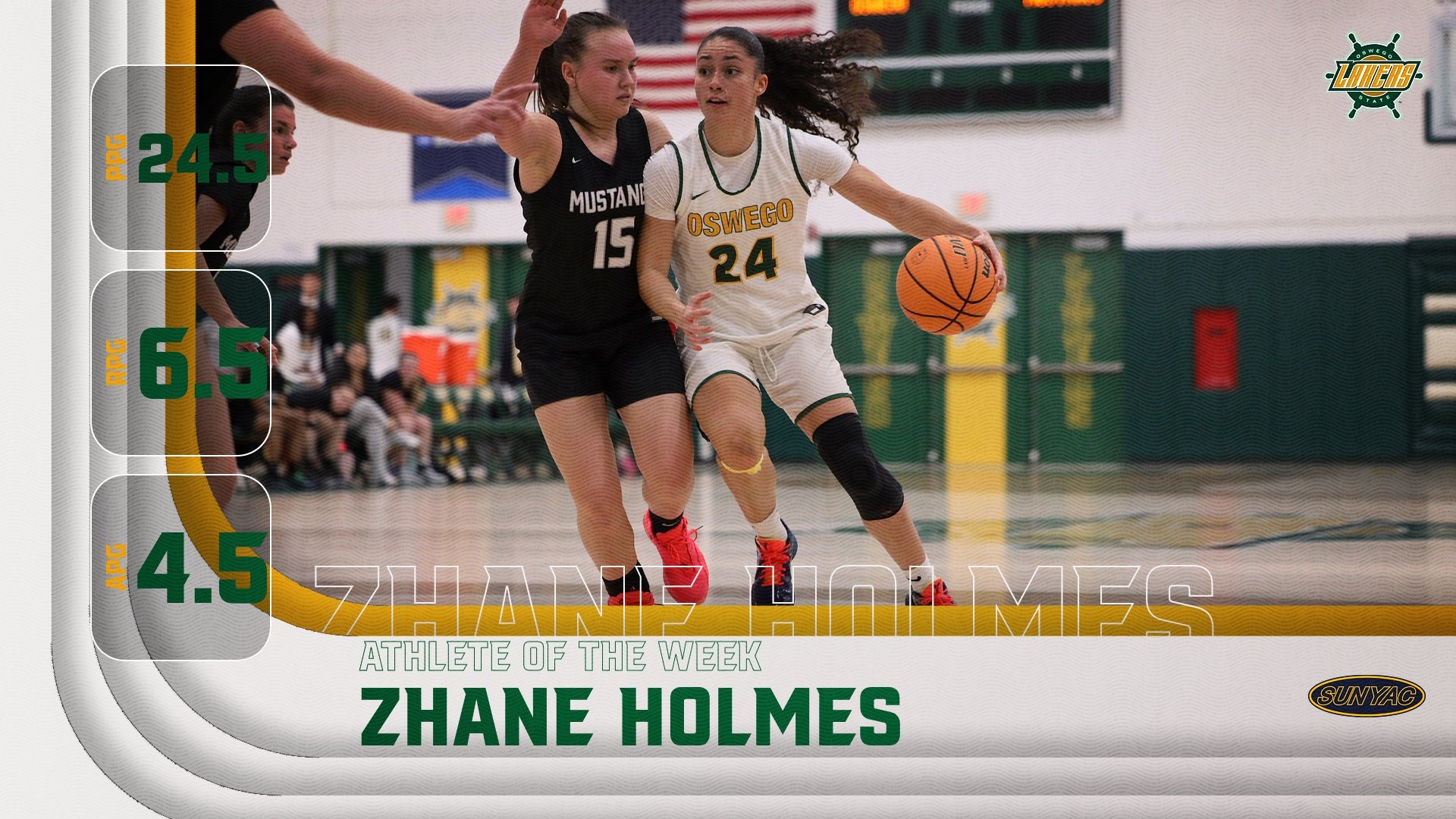 Zhane Holmes athlete of the week
