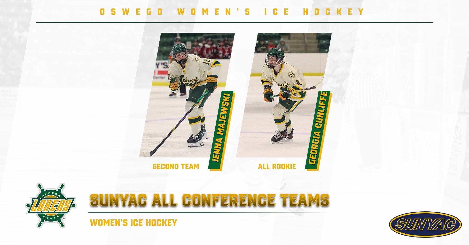 two womens hockey players named all conference
