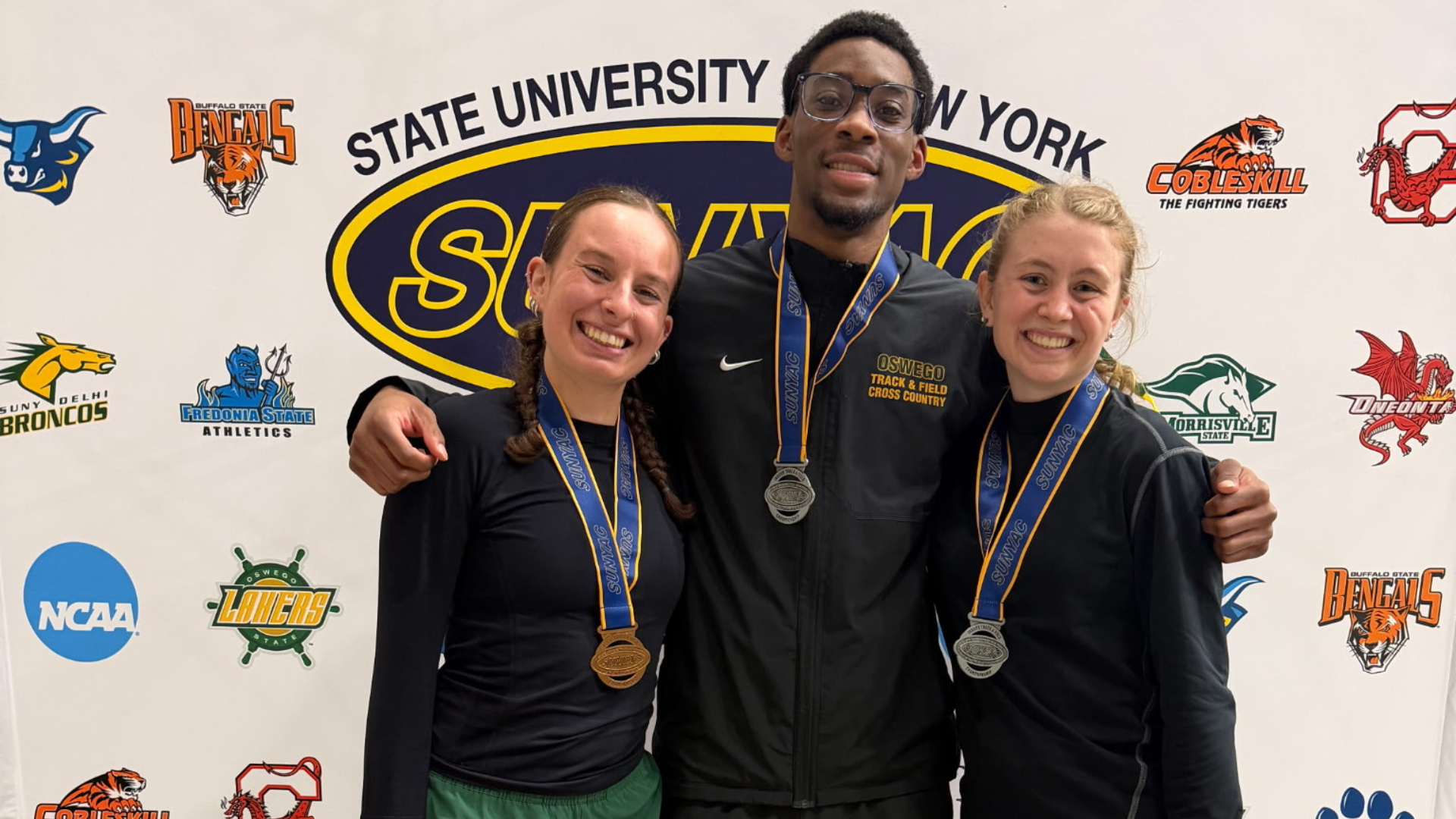 Three Laker medal winners at SUNAYC indoor champs