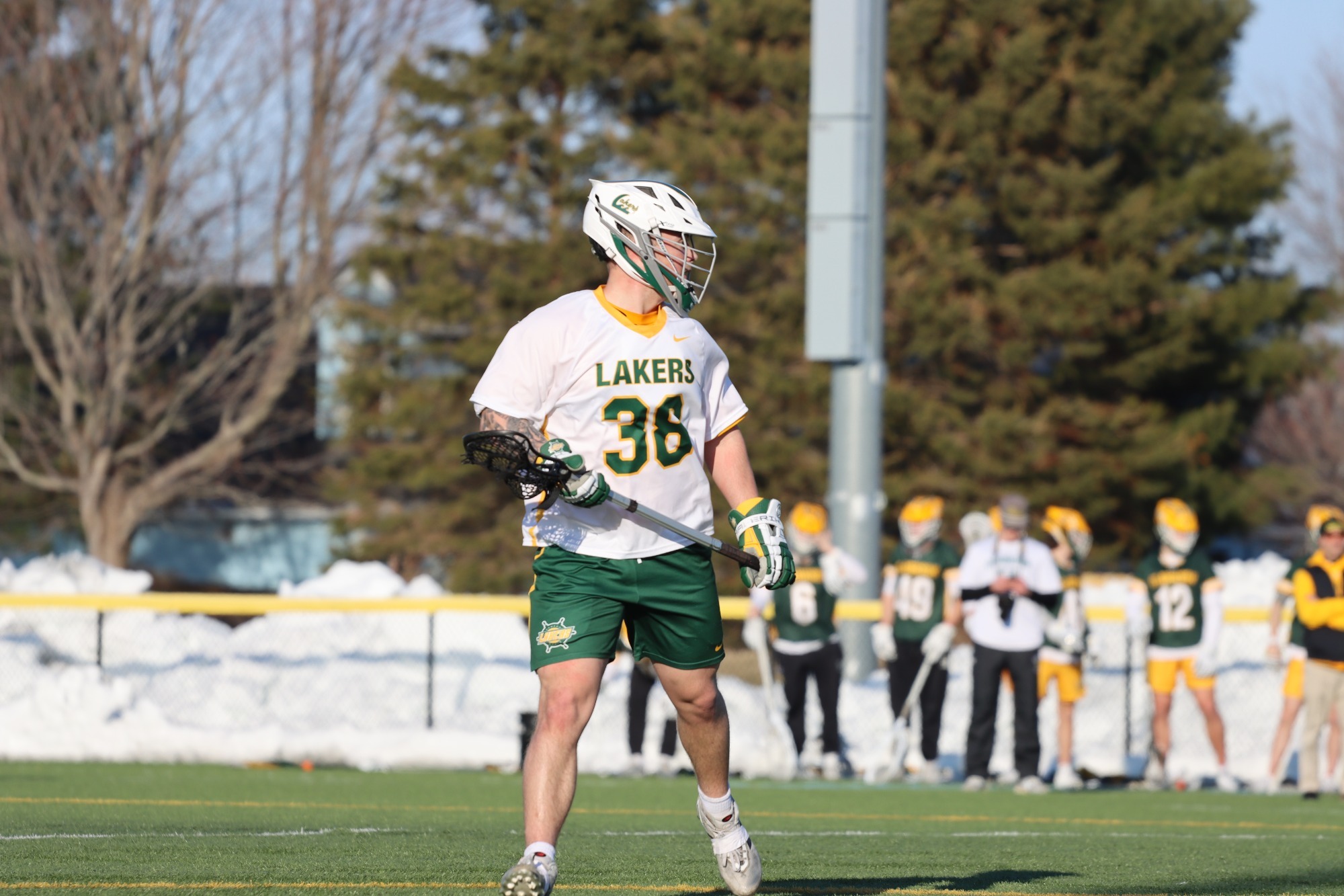 Mens lacrosse athlete