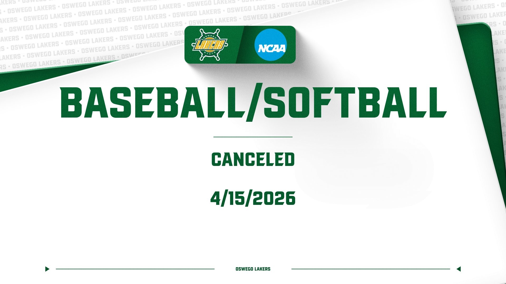 softball baseball canceled