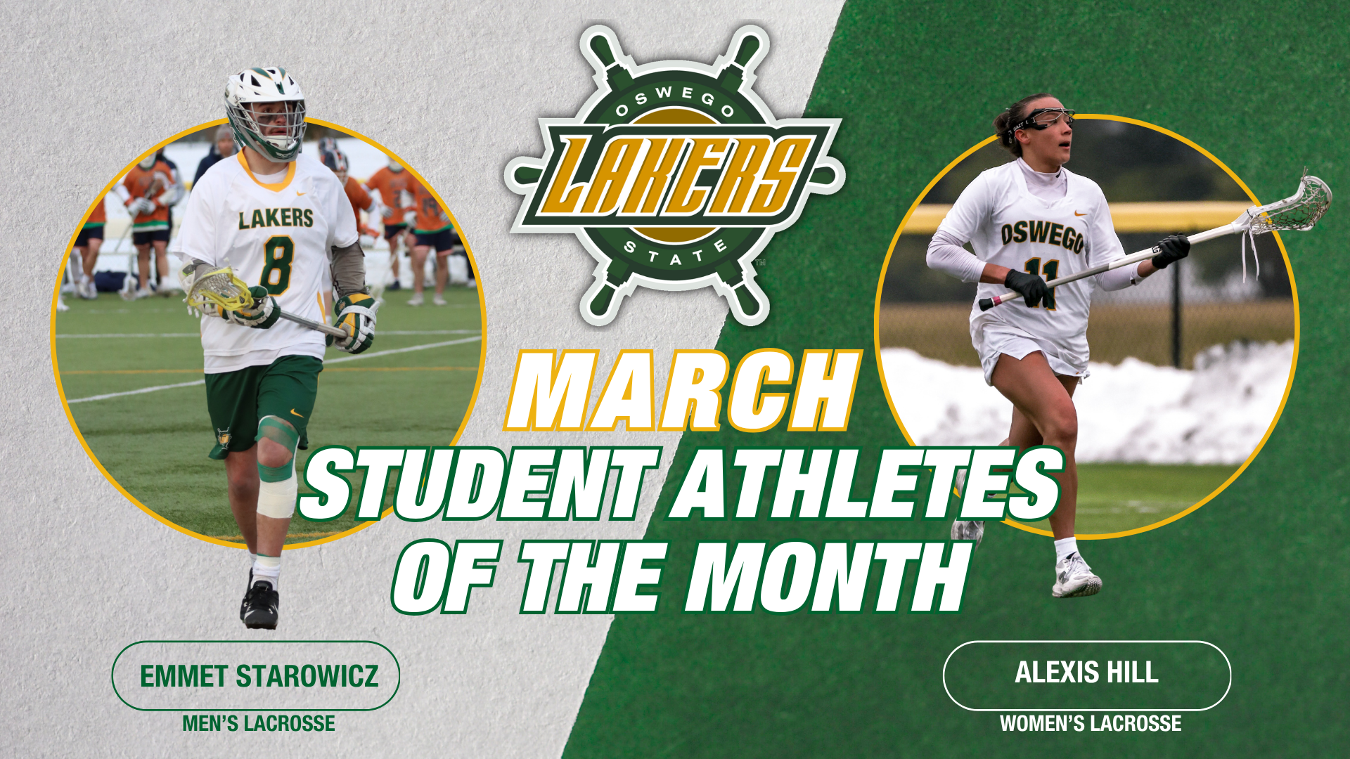 Athlete of the month hill and starowicz