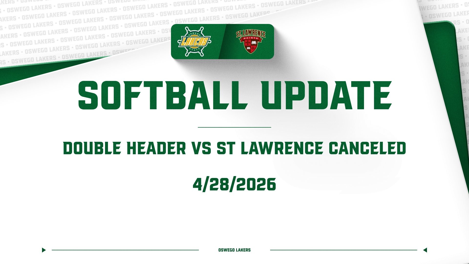 softball vs SLU canceled