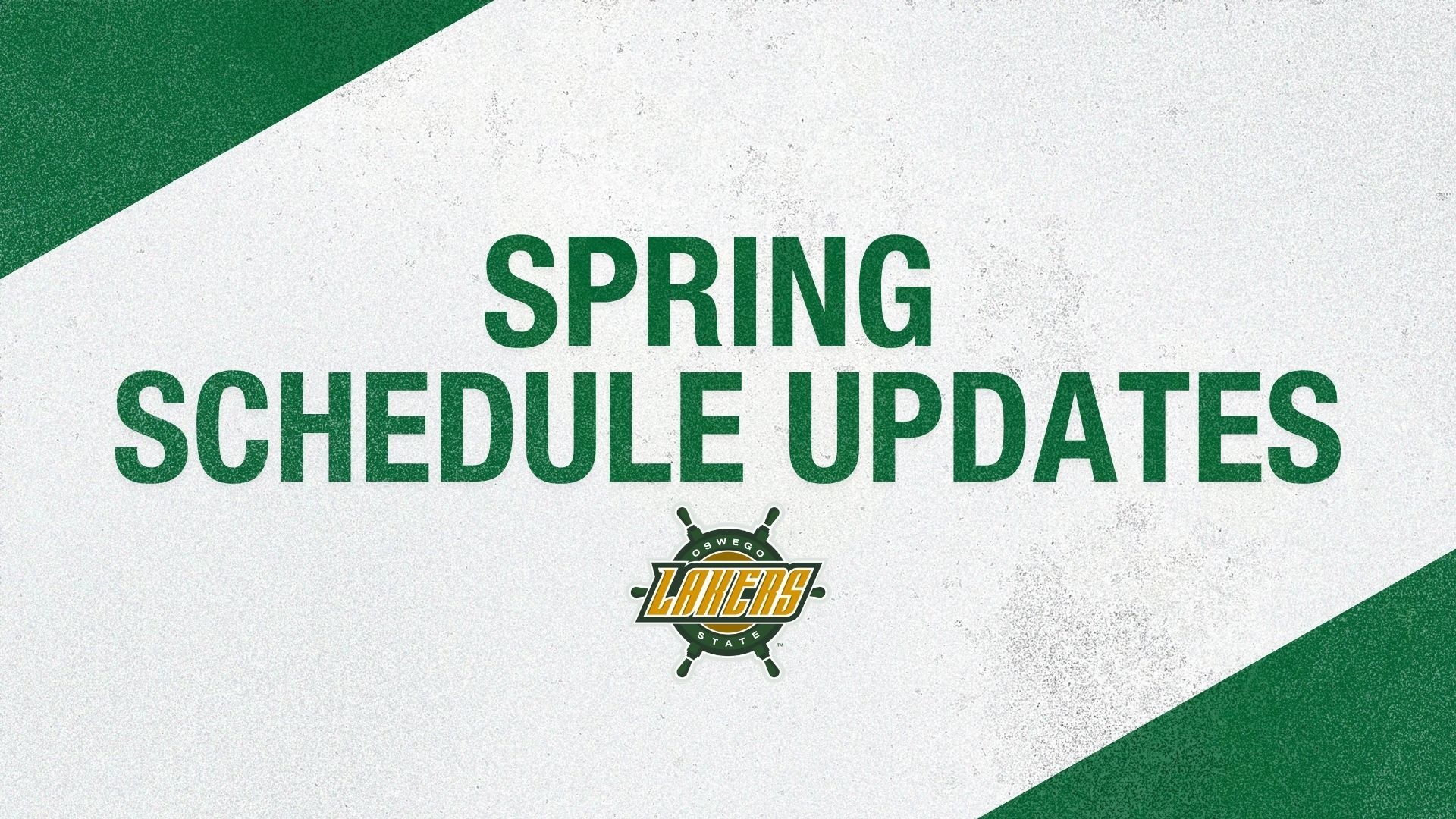 Spring schedule updates april
