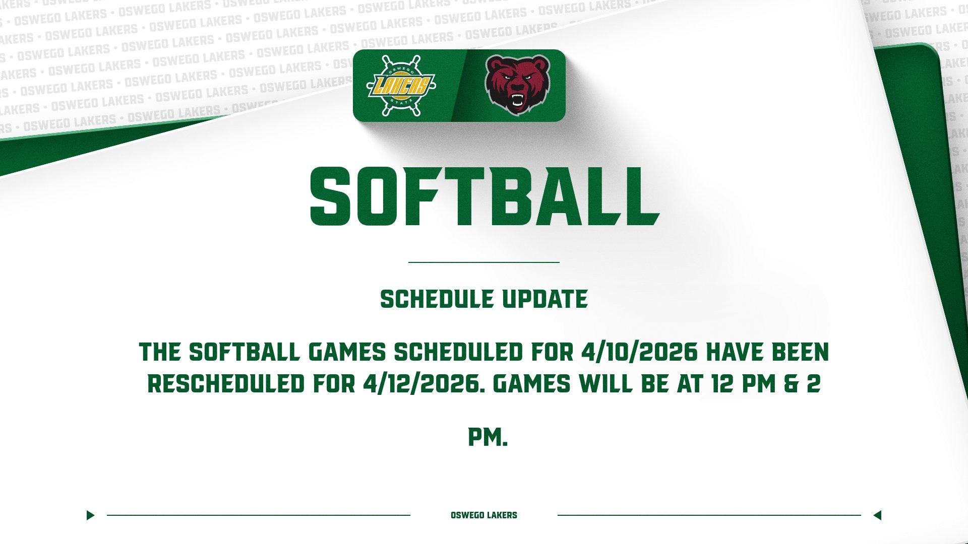 softball vs potsdam moved
