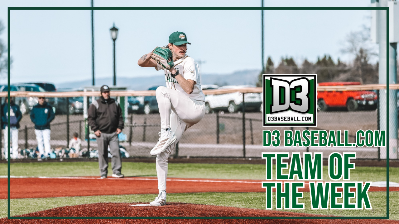 Shearer named to D3 baseball team of the week