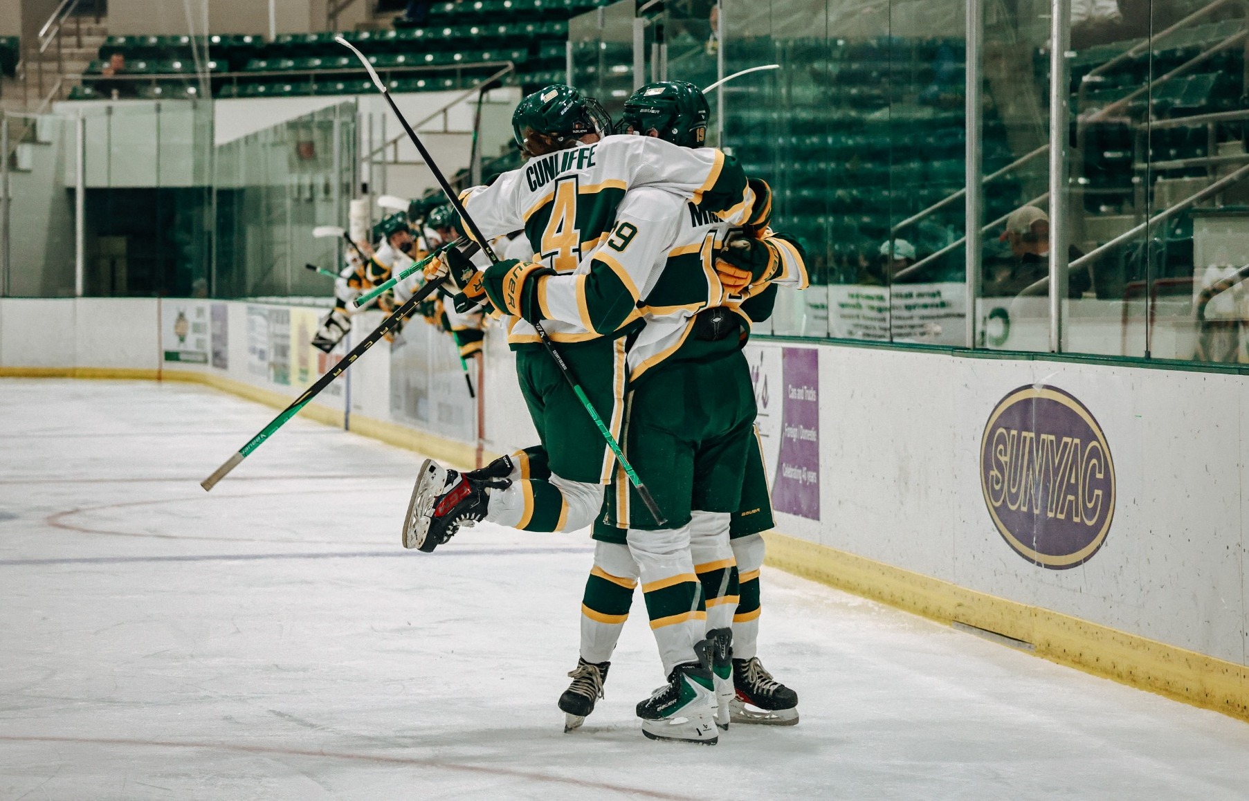 womens hockey goal celebration