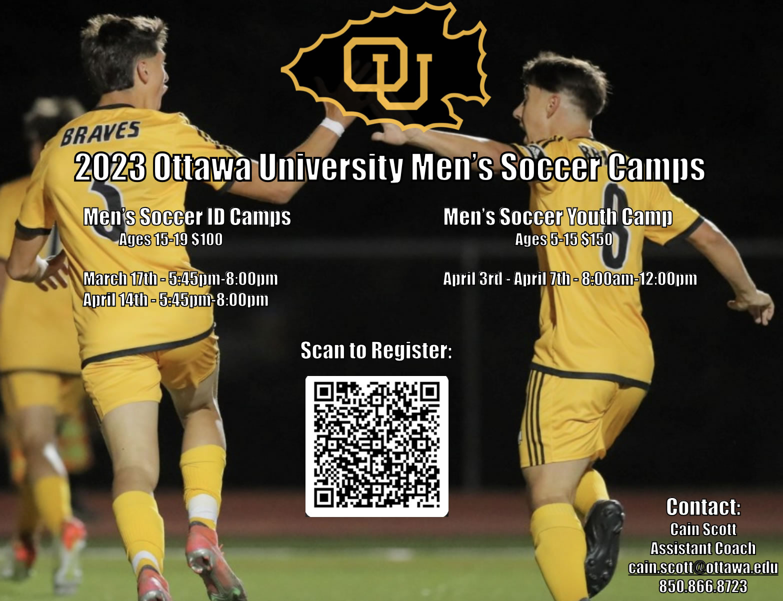 Men's Soccer Camp Dates Set Ottawa University