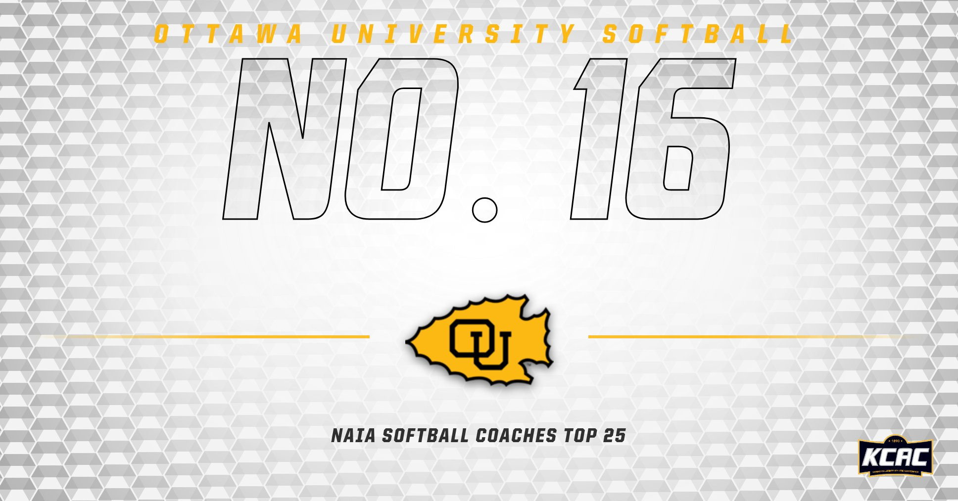 Softball Moves to No. 16 in the Latest NAIA Coaches Top 25 Poll