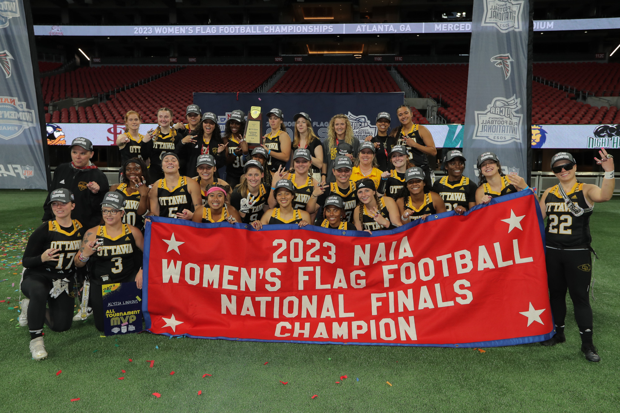 Women's Flag Captures 3rd NAIA Championship, Defeats Thomas 1813