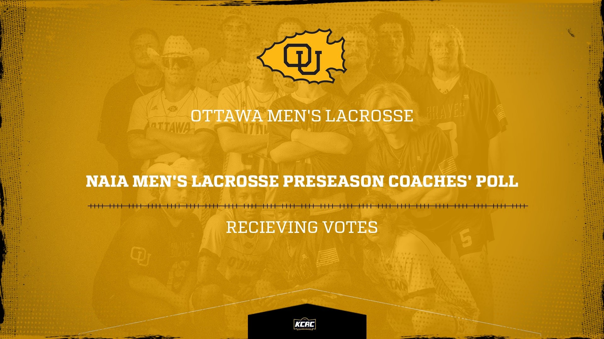 Men's Lacrosse Recieving Votes in Preseason NAIA Coaches' Poll Ottawa