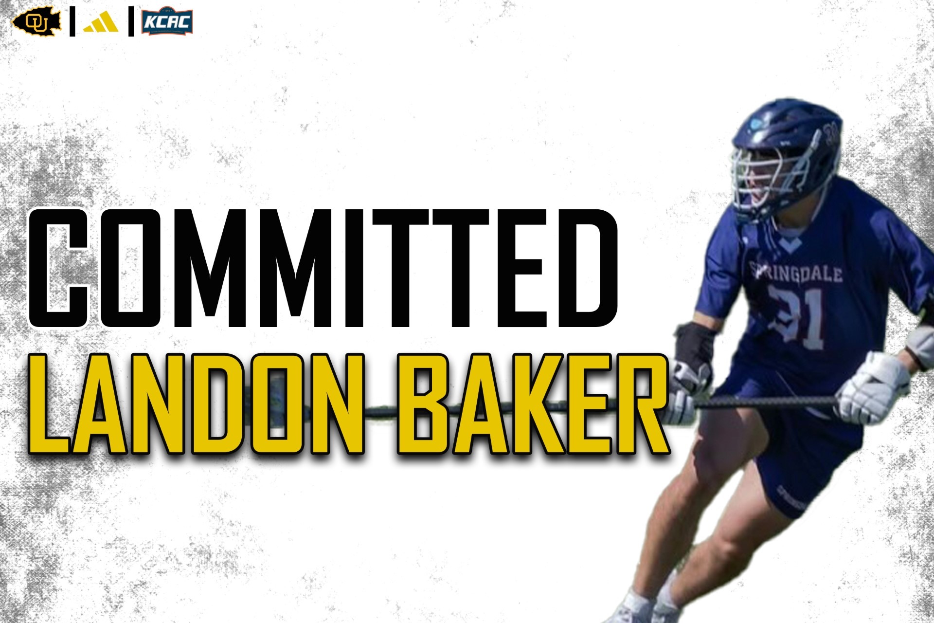 Men's Lacrosse Signs Landon Baker Ottawa University