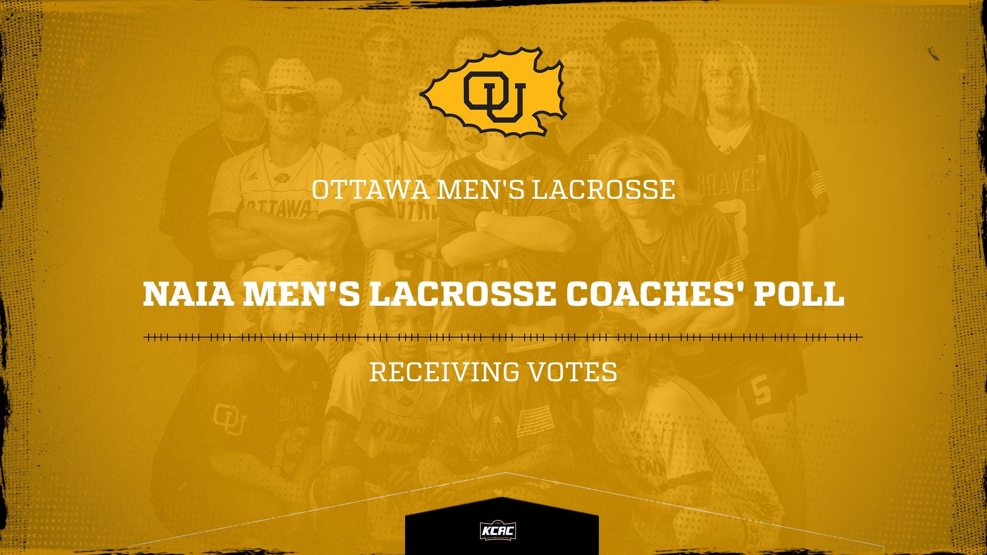 Men's Lacrosse Recieving Votes in Latest NAIA Coaches' Poll Ottawa